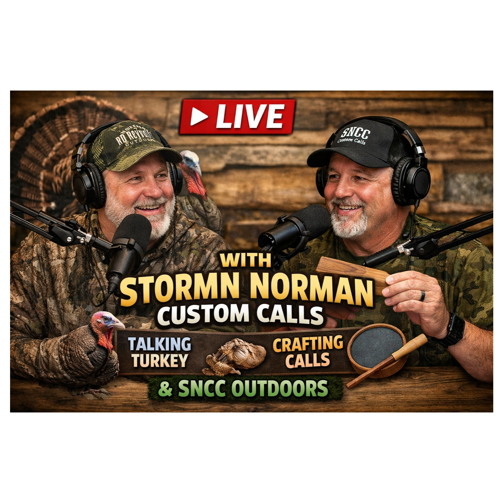 #112 LIVE with Stormn Norman Custom Calls | Talking Turkey, Crafting Calls & SNCC Outdoors episode artwork