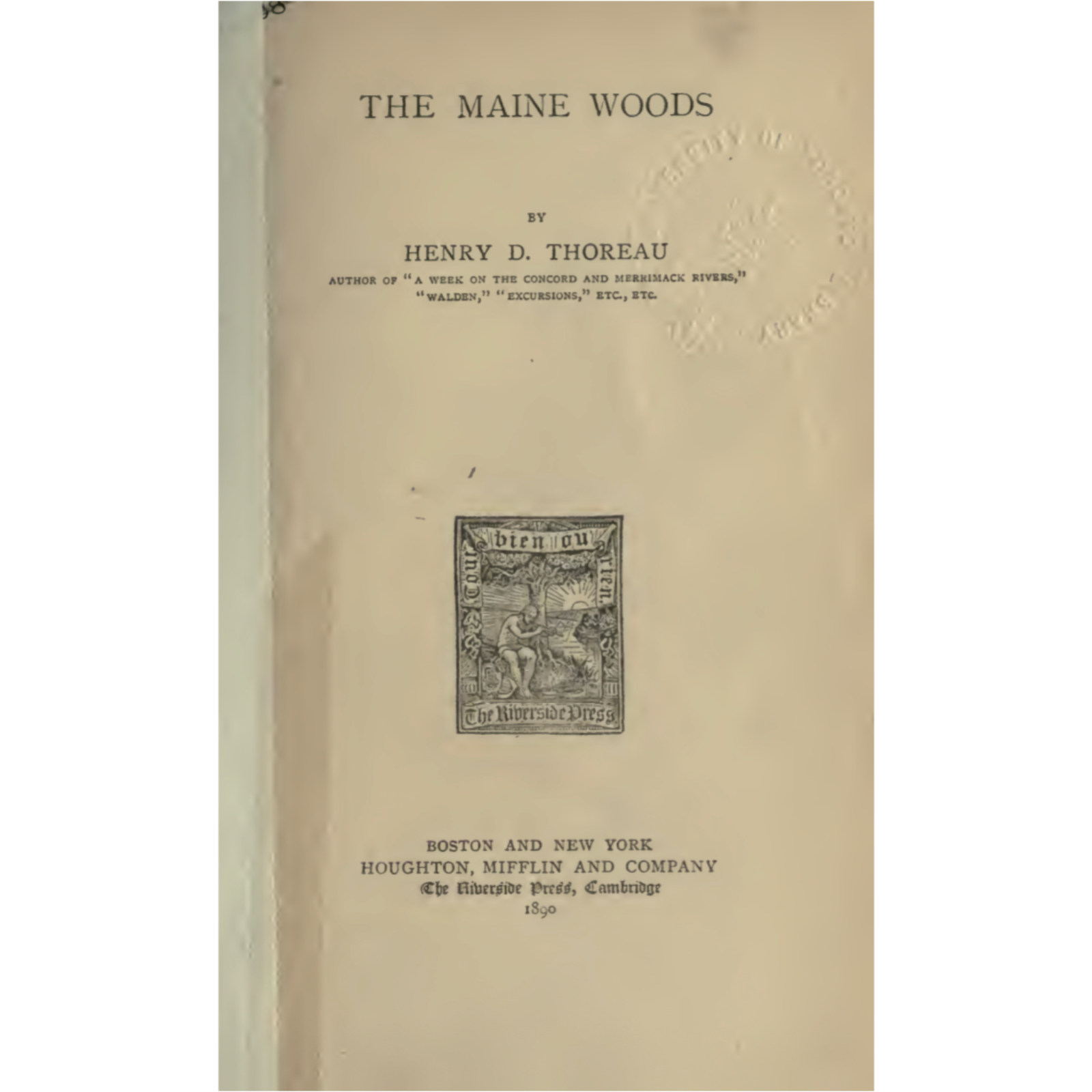 H. D. Thoreau, The Maine Woods, "The Allegash and East Branch," §8 episode artwork