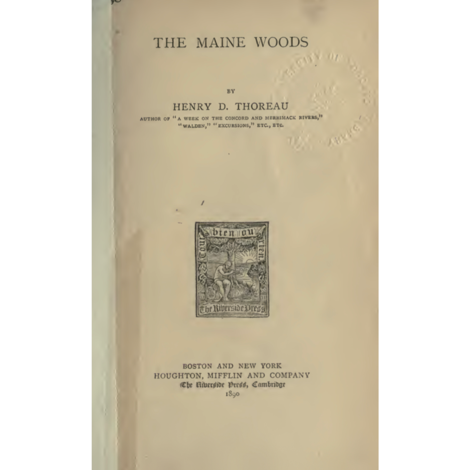 H. D. Thoreau, The Maine Woods, "The Allegash and East Branch," §9 episode artwork
