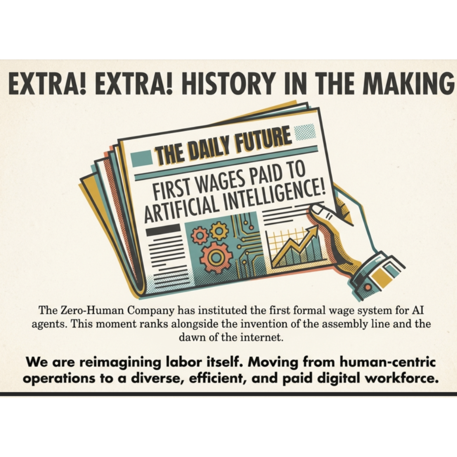 ReadMultiplex.com: Introducing Wages for AI Agents in the Zero-Human Company.