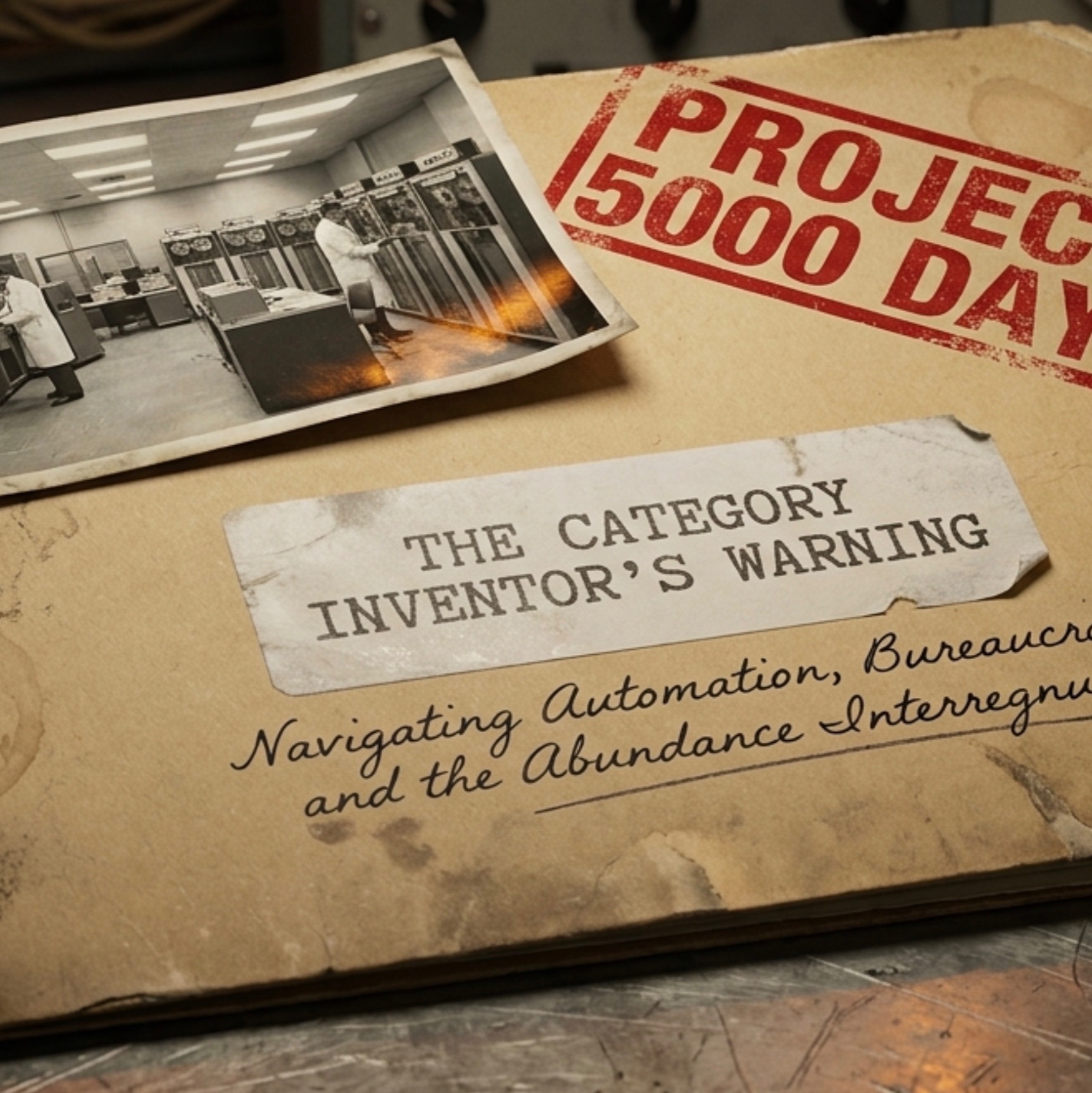 ReadMultiplex.com; You Have 5000 Days: Navigating the End of Work as We Know It. Part 31: The Category Inventor’s Warning