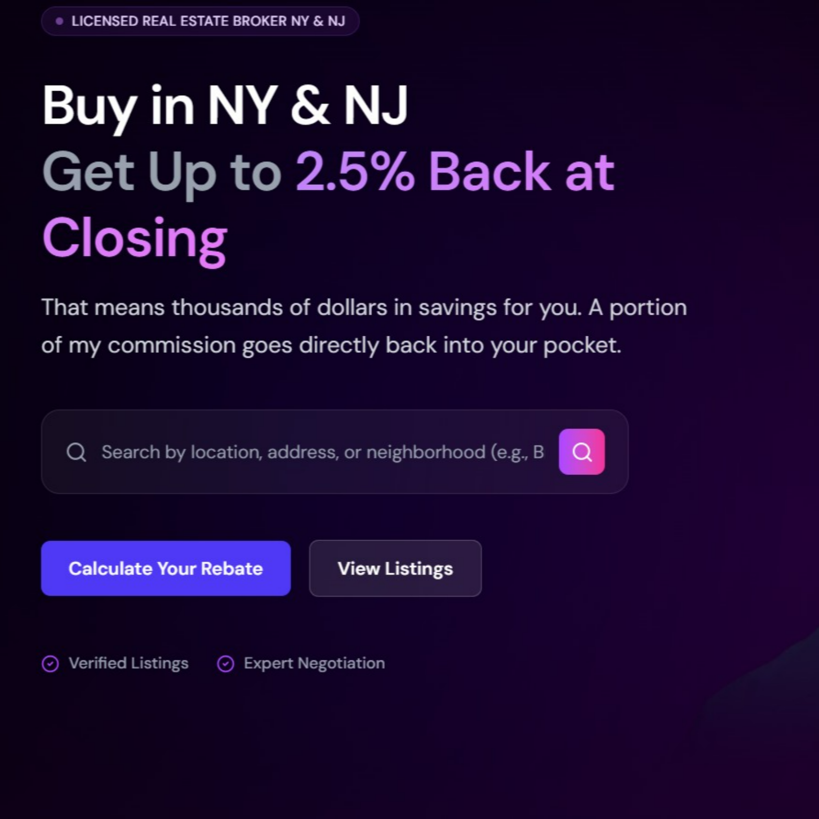 NY Real Estate Rebate Tips