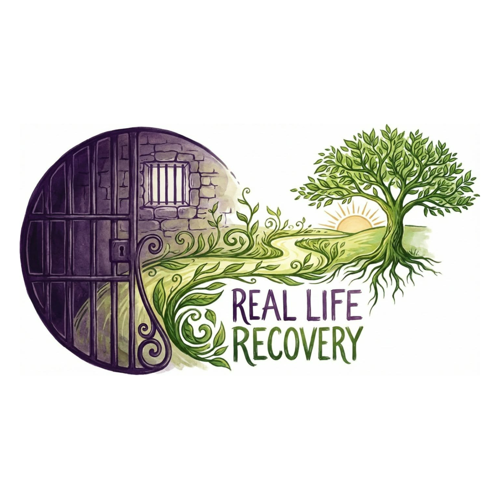 Real life recovery podcast artwork