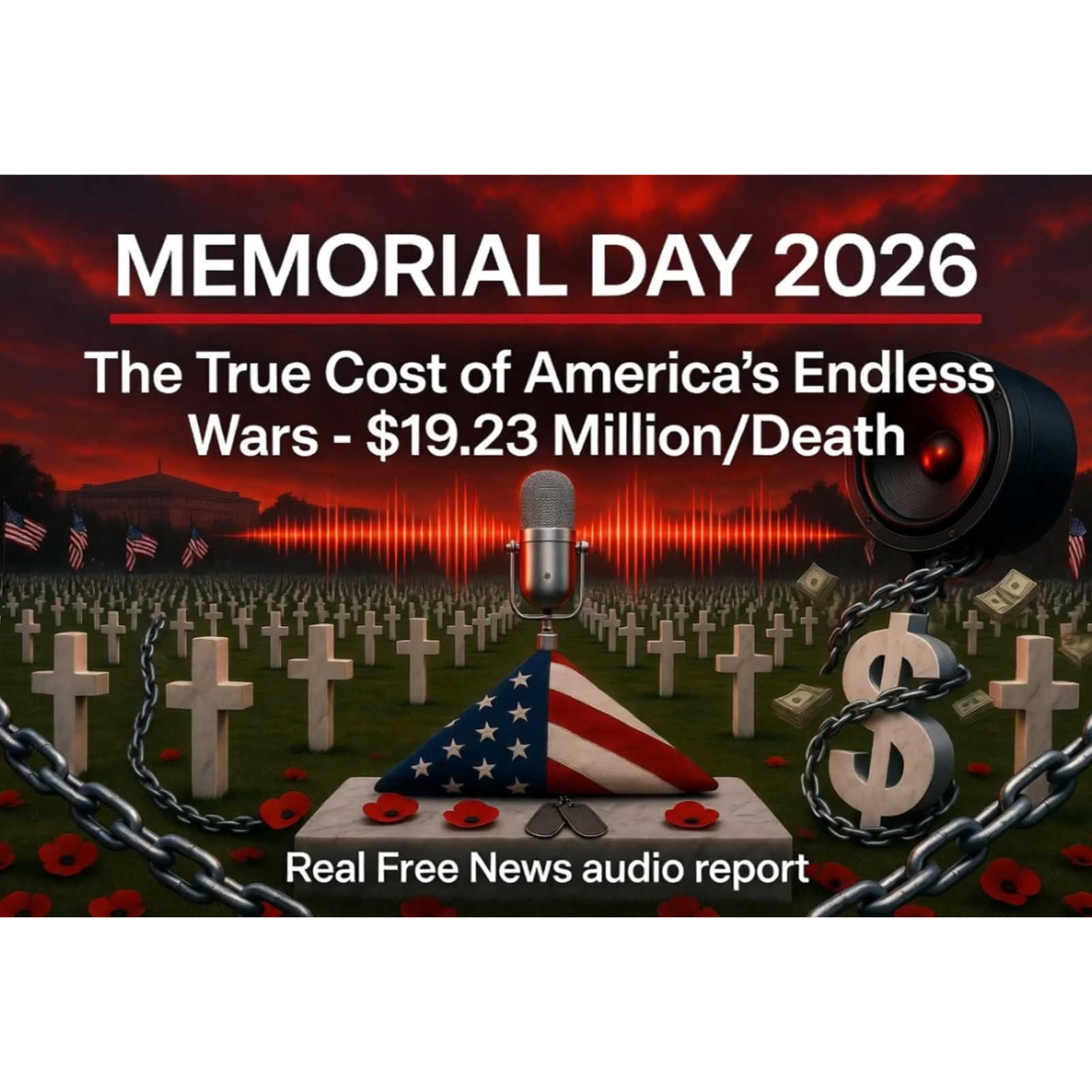 Memorial Day 2026: The True Cost of America’s Endless Wars - $19.23 Million/Death episode artwork