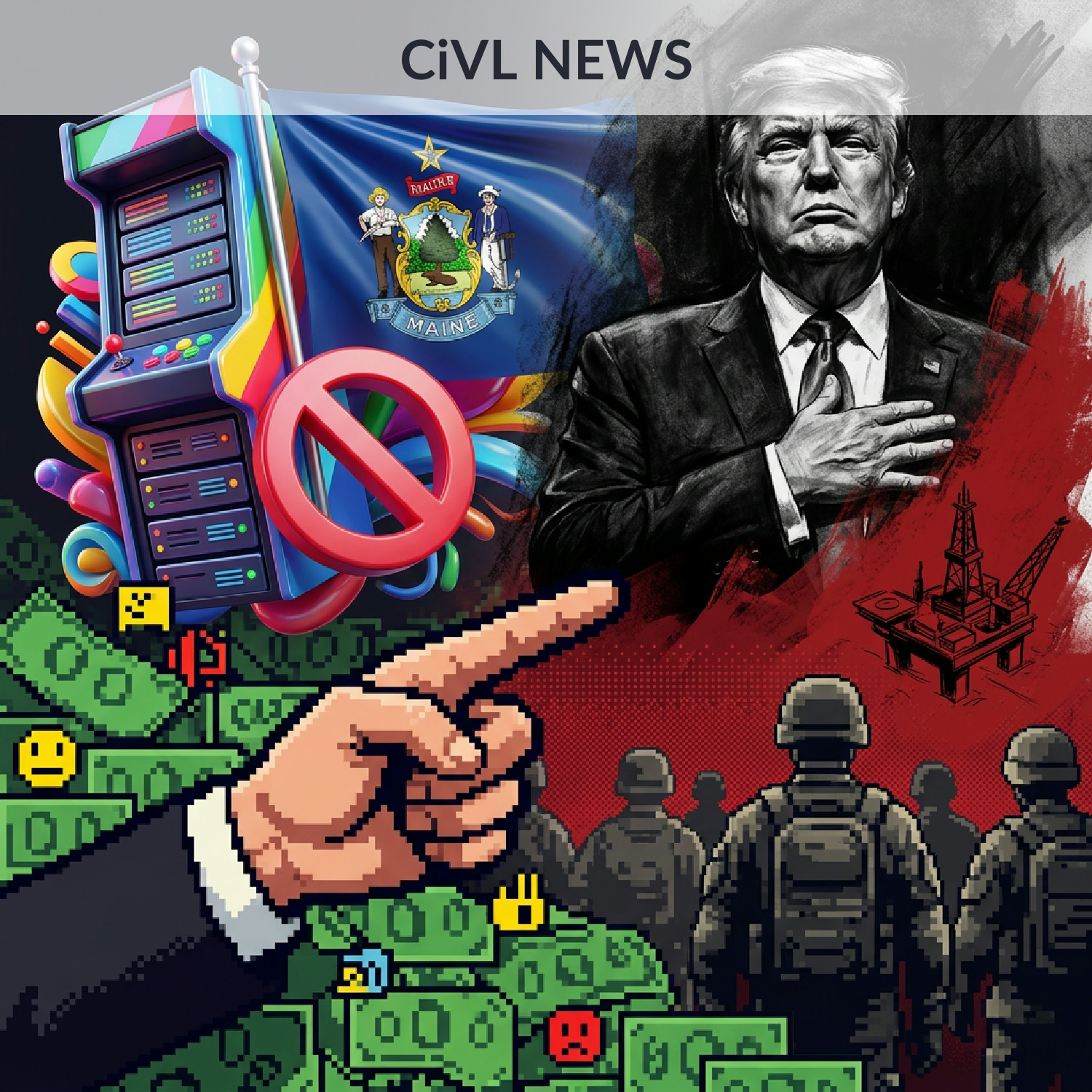 CiVL News: Apr 3, 2026, 1:05 PM PDT -- Military Budget Surge, Maine Data Moratorium, and Church Committee Redux episode artwork