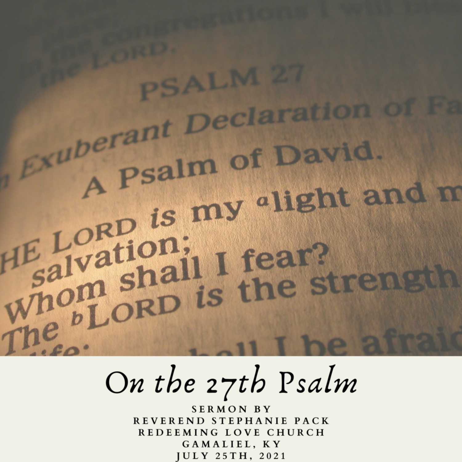 The Sermons of Pastor John W. Ekhardt