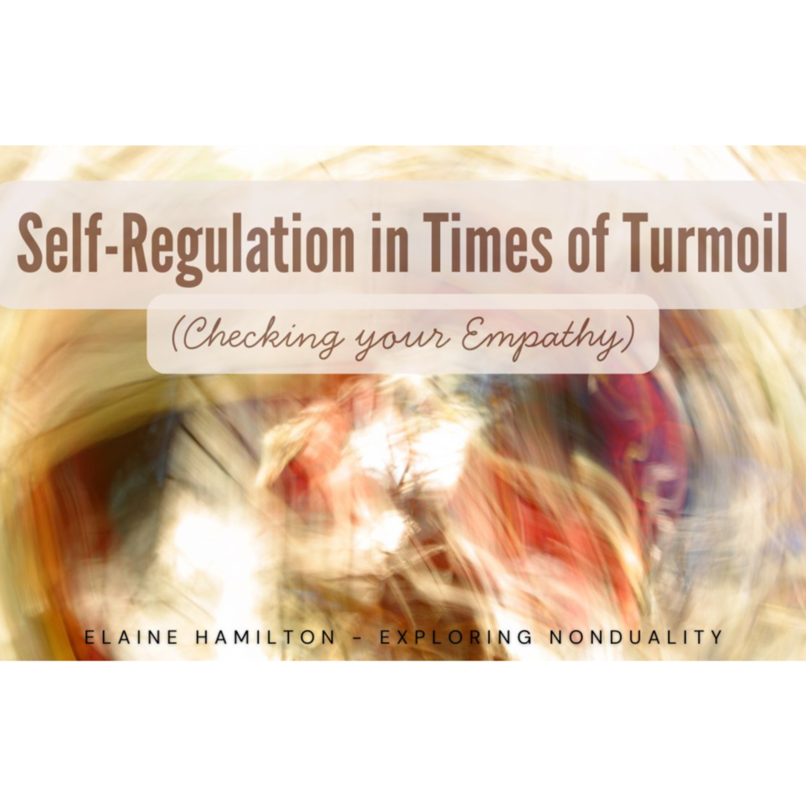 Self-Regulation in Times of Turmoil - Checking your Empathy