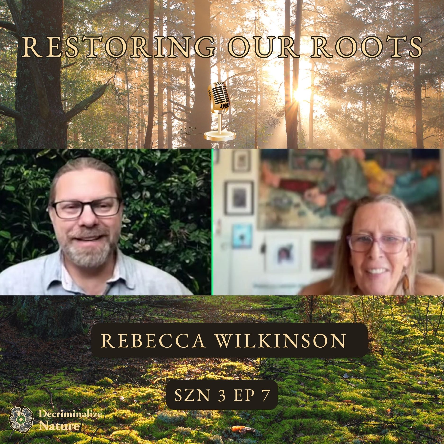 Rebecca Wilkinson on Psychedelic Art Therapy & Creative Wellbeing on the Restoring Our Roots Podcast episode artwork