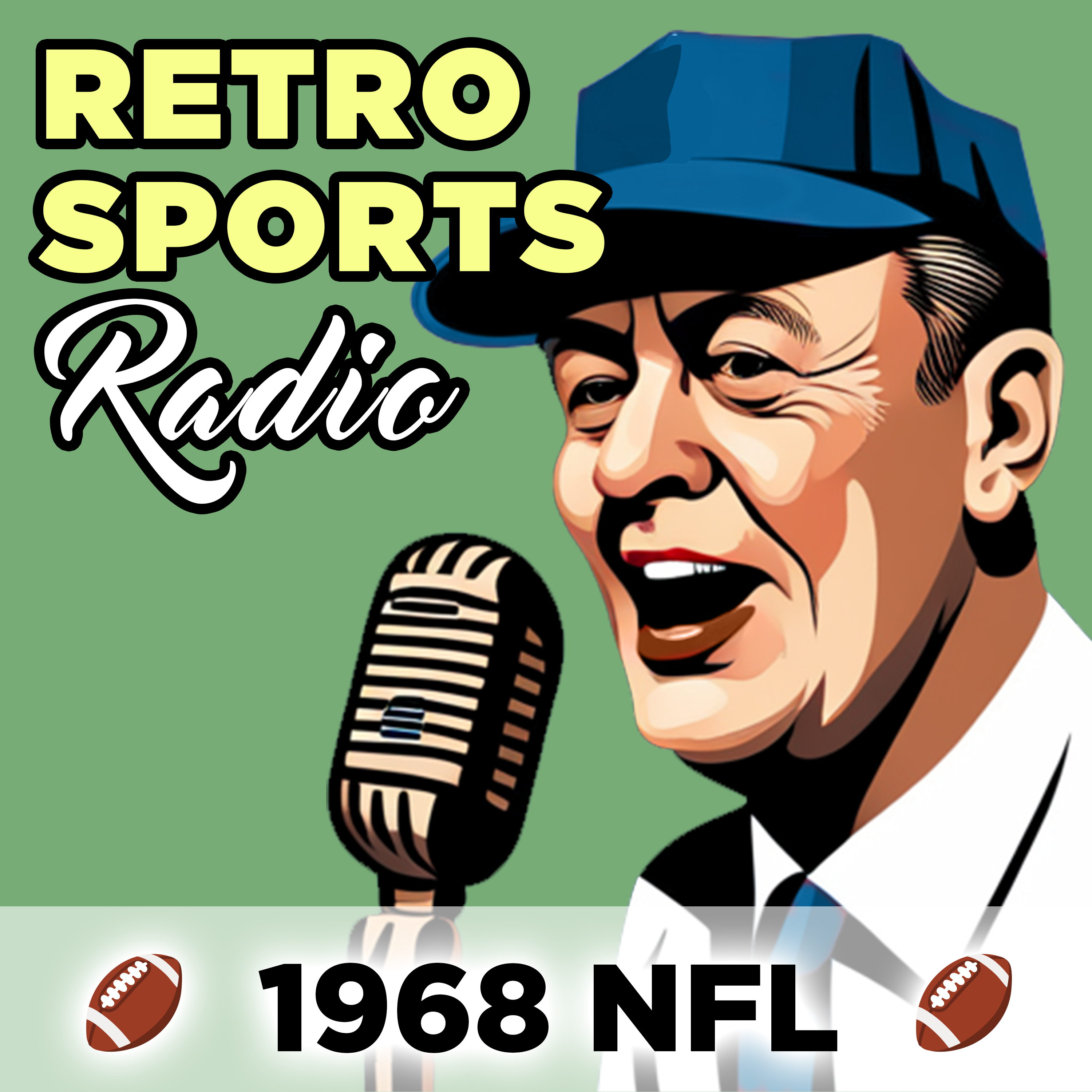 1968-Nov-03 • NFL Week 8 • Chicago Bears vs Green Bay Packers - Classic Football Radio Broadcast