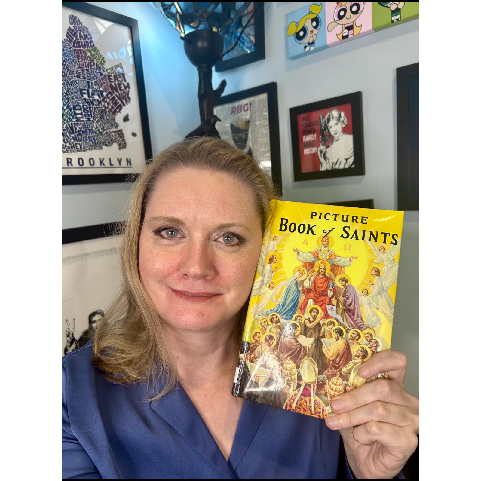 “The Virgin Mary was a Superhero!” Juliet Jeske unmasks the truth with the Reverend Lawrence Lovasik’s Picture Book of Saints (1979).