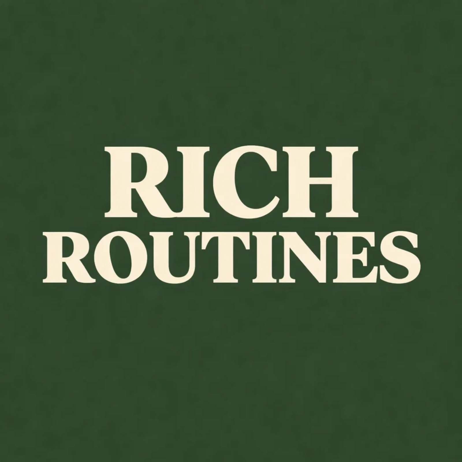 Rich Routines podcast artwork