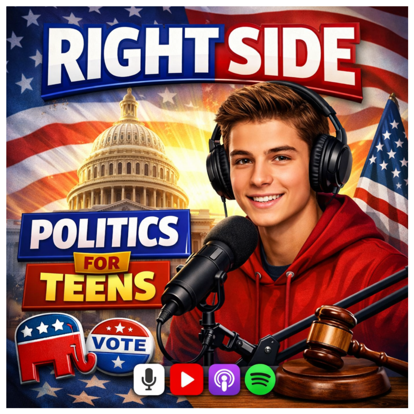 Right Side Politics For Teens cover art
