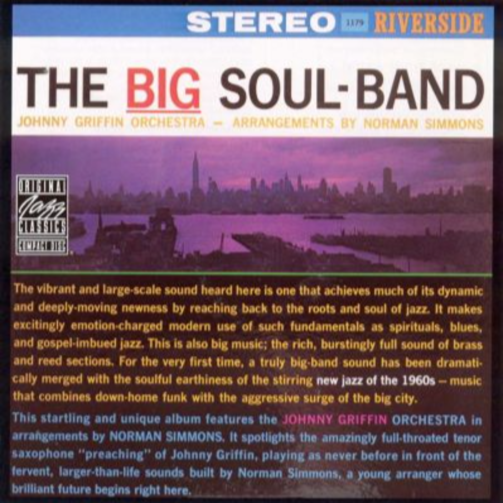 JOHNNY GRIFFIN: The Big Soul-Band