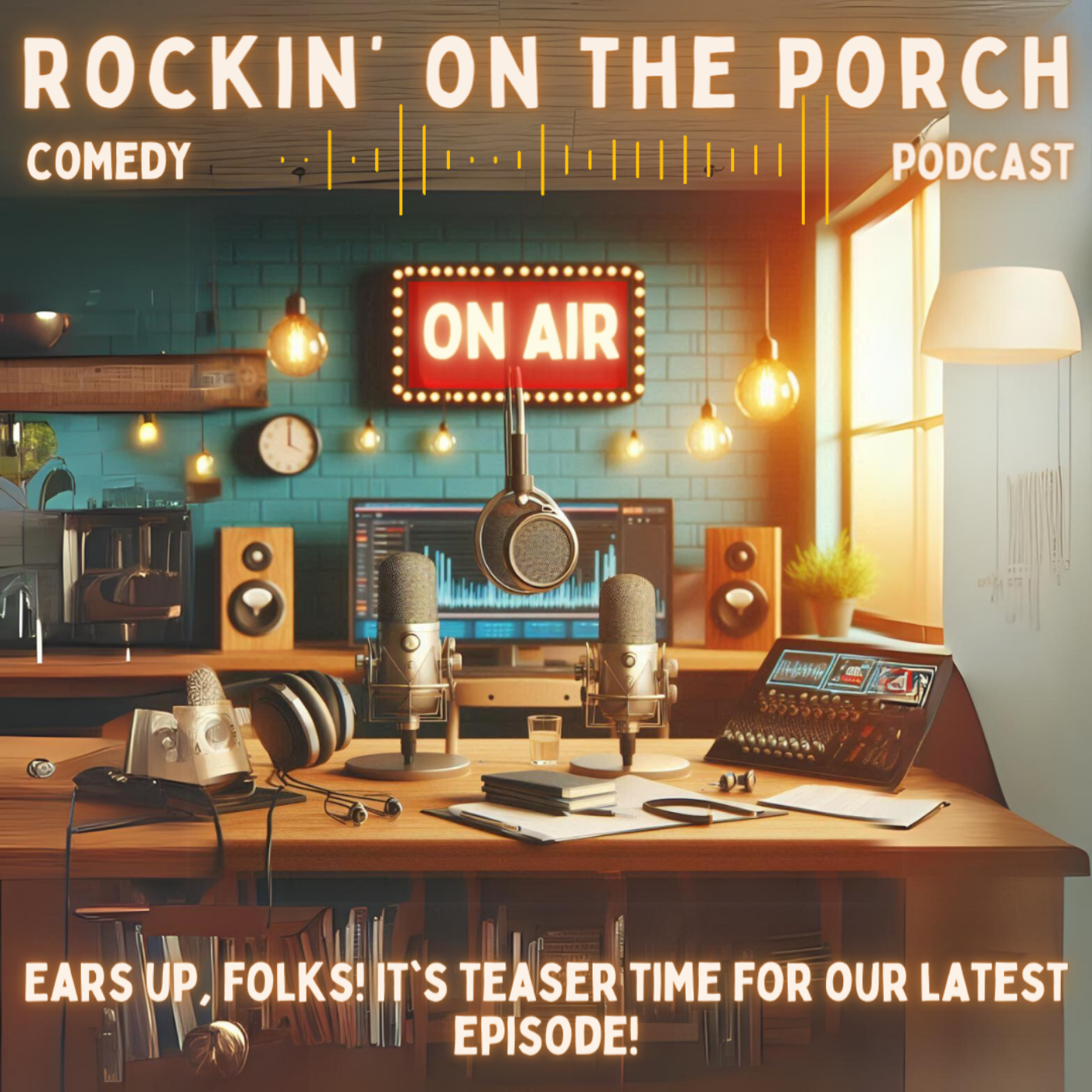 🎙️ Ready to ROFL? 🤣 Tune into the "Rockin' on the Porch Podcast" episode artwork