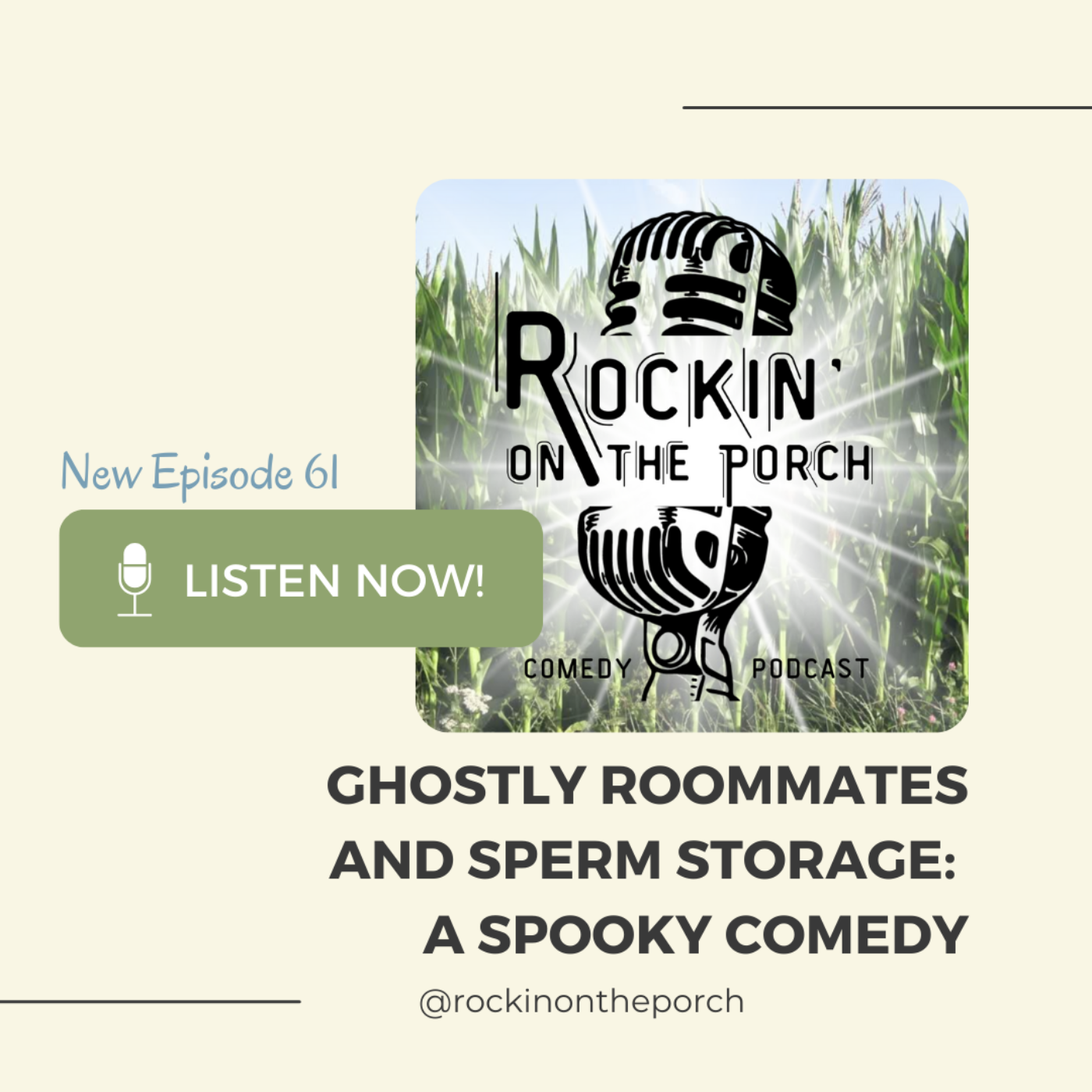 Ep.61 Ghostly Roommates and Sperm Storage: A Spooky Comedy episode artwork