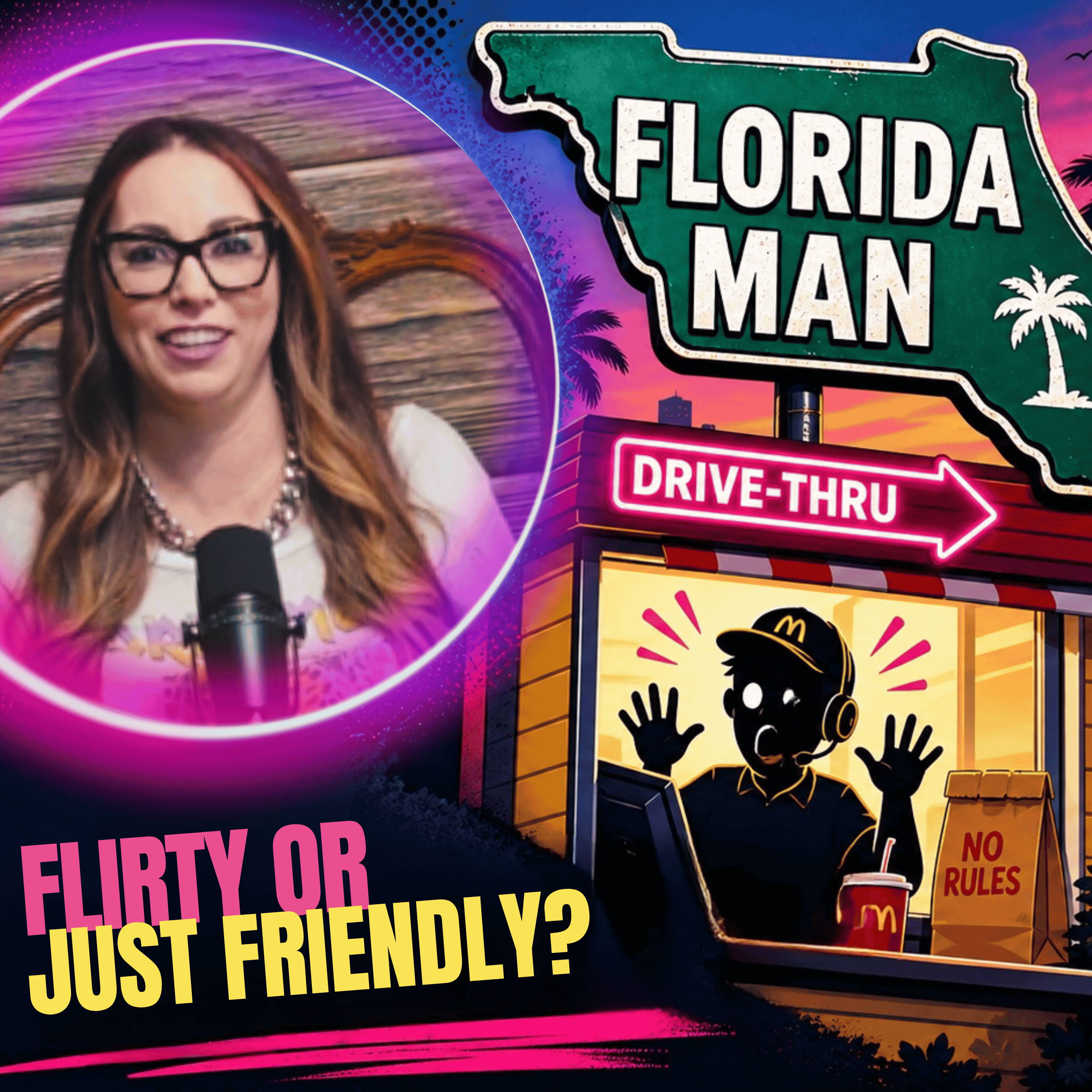 Flirty or Just Friendly? Mixed Signals, Florida Man & Dating Disasters episode artwork