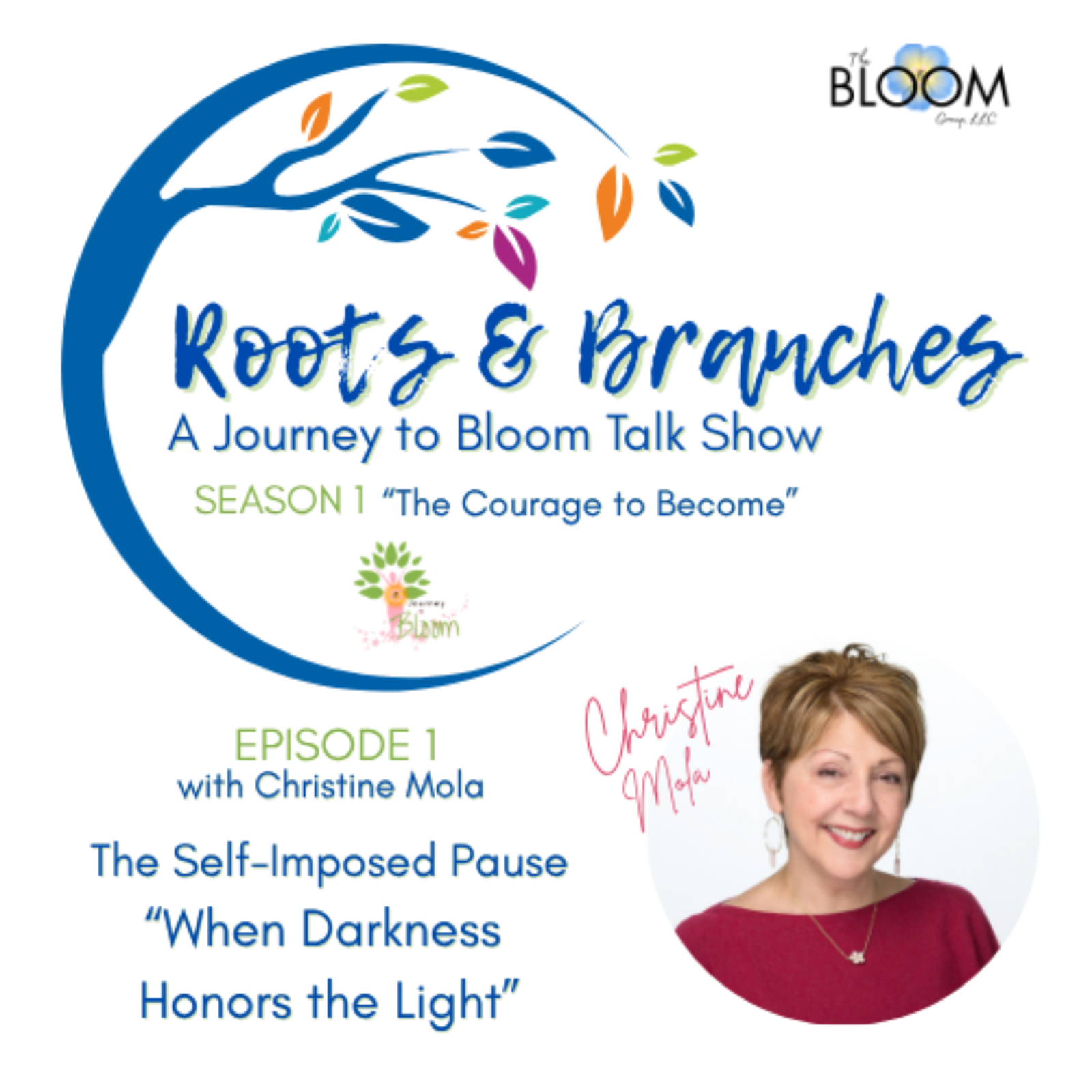 "The Self Imposed Pause:  When Darkness Honors the Light" with Christine Mola episode artwork