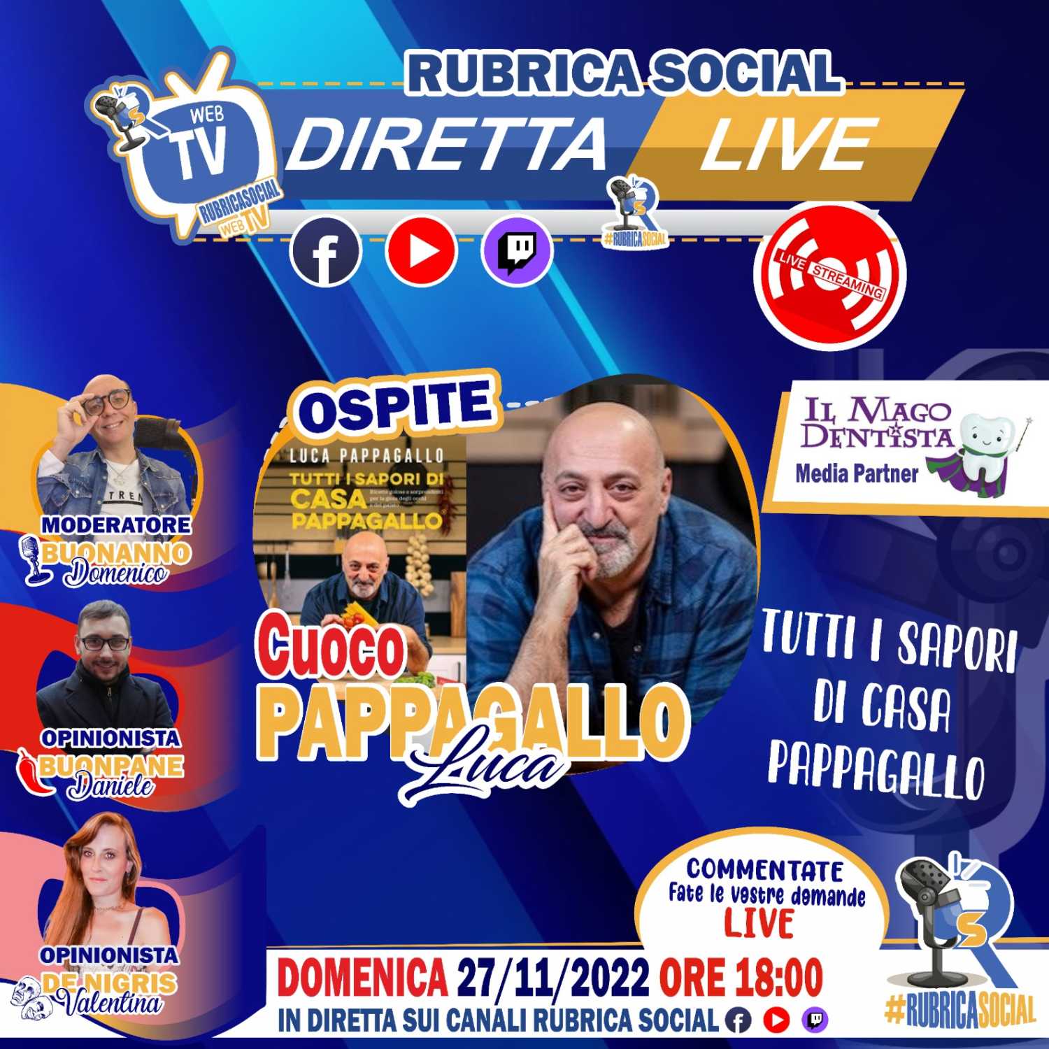 #RubricaSocial Diretta Live