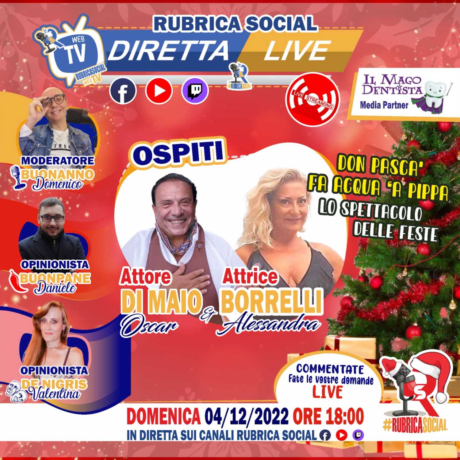 #RubricaSocial Diretta Live
