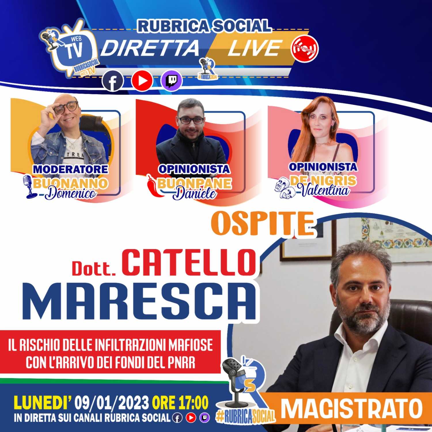 #RubricaSocial Diretta Live