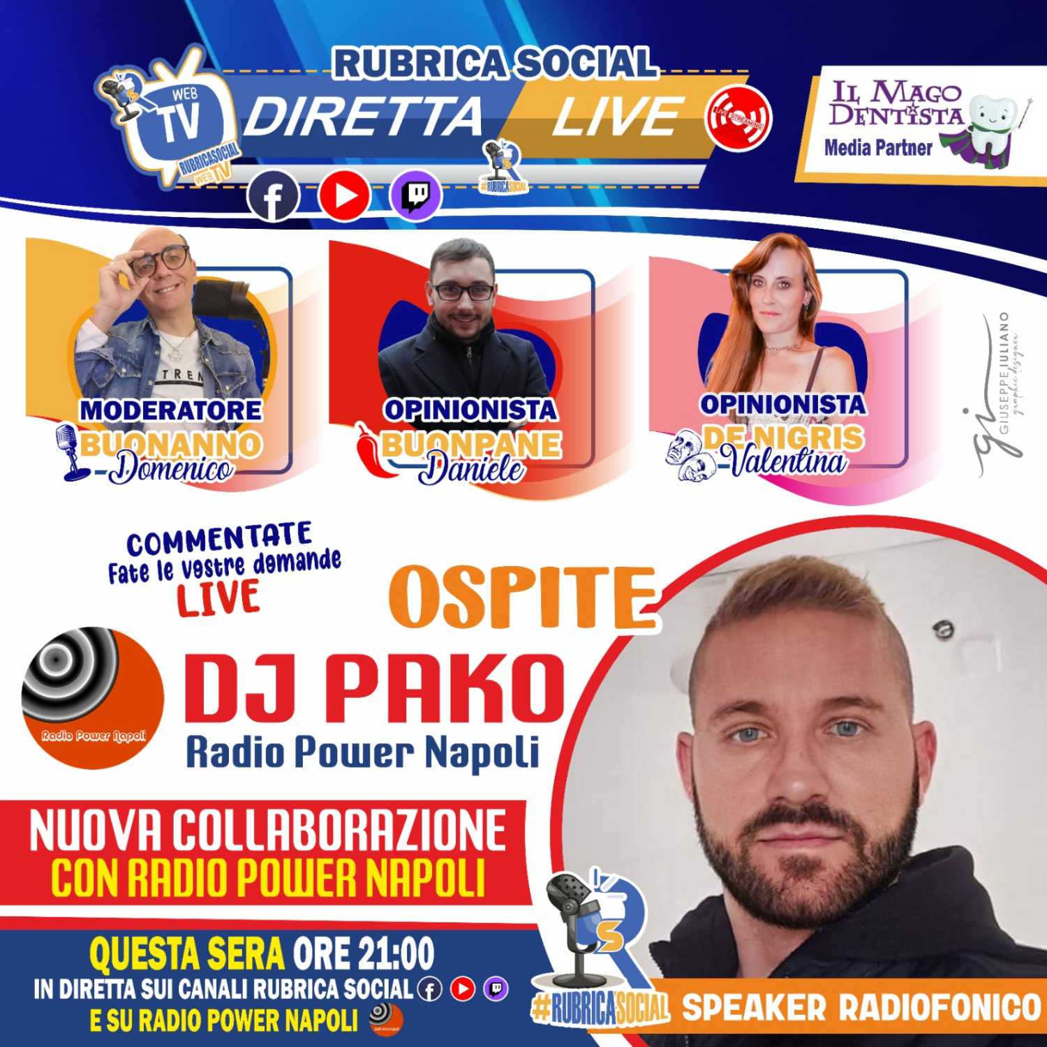 #RubricaSocial Diretta Live