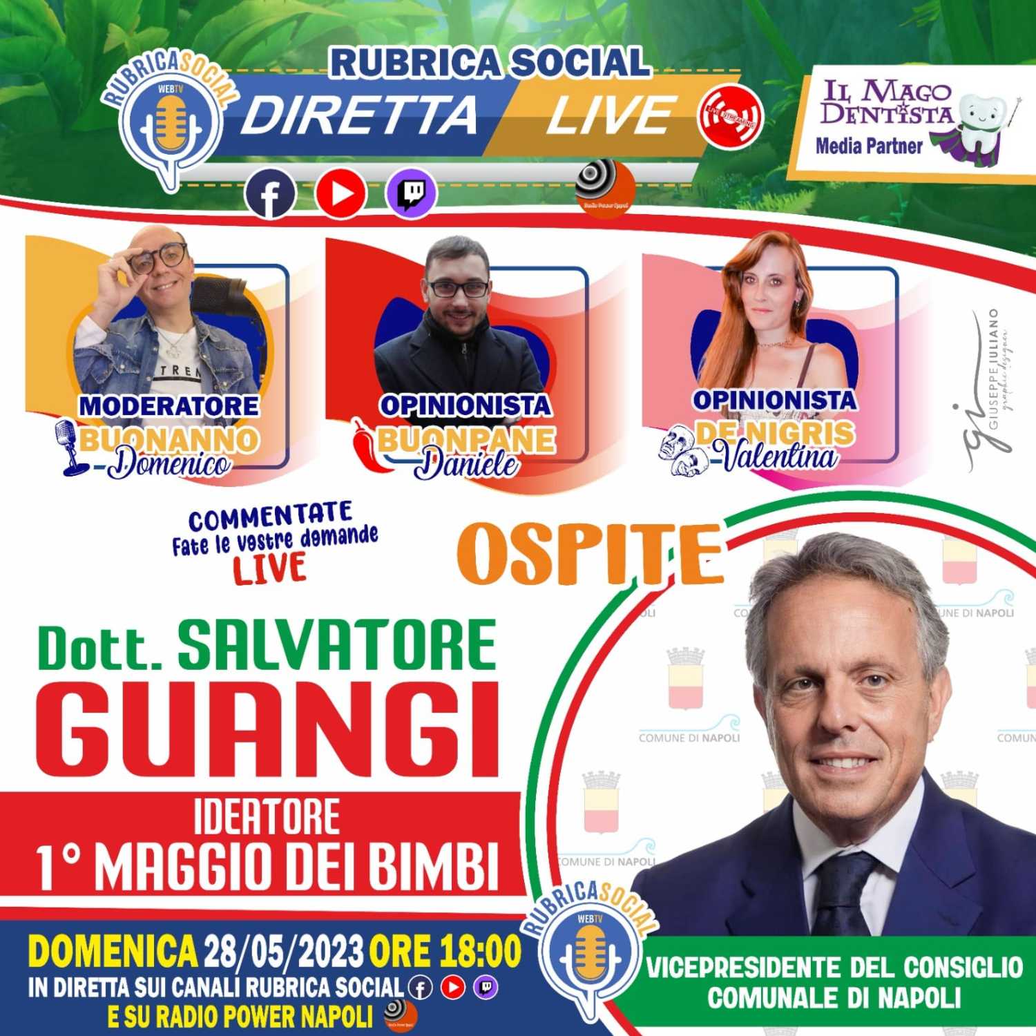 #RubricaSocial Diretta Live