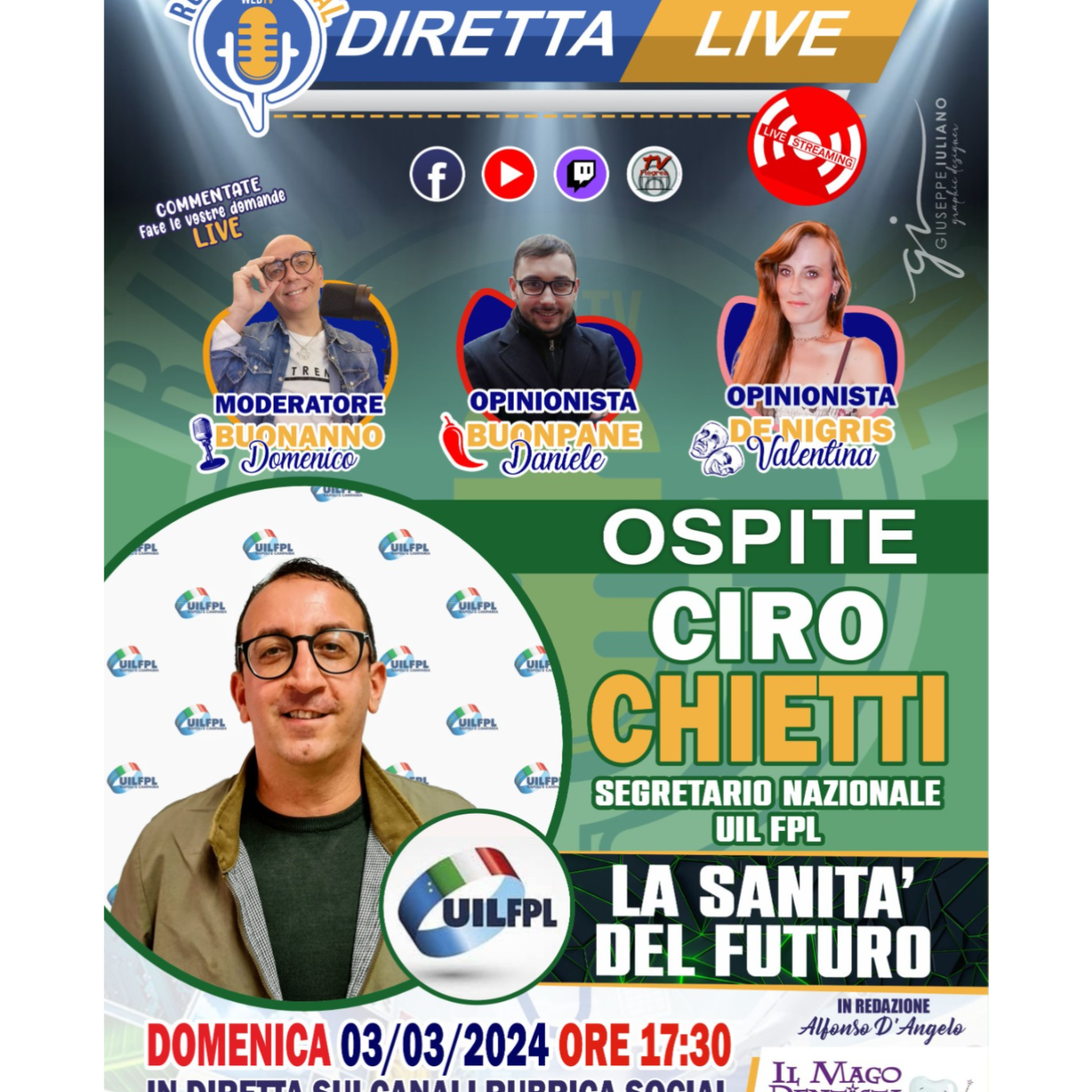 #RubricaSocial Diretta Live