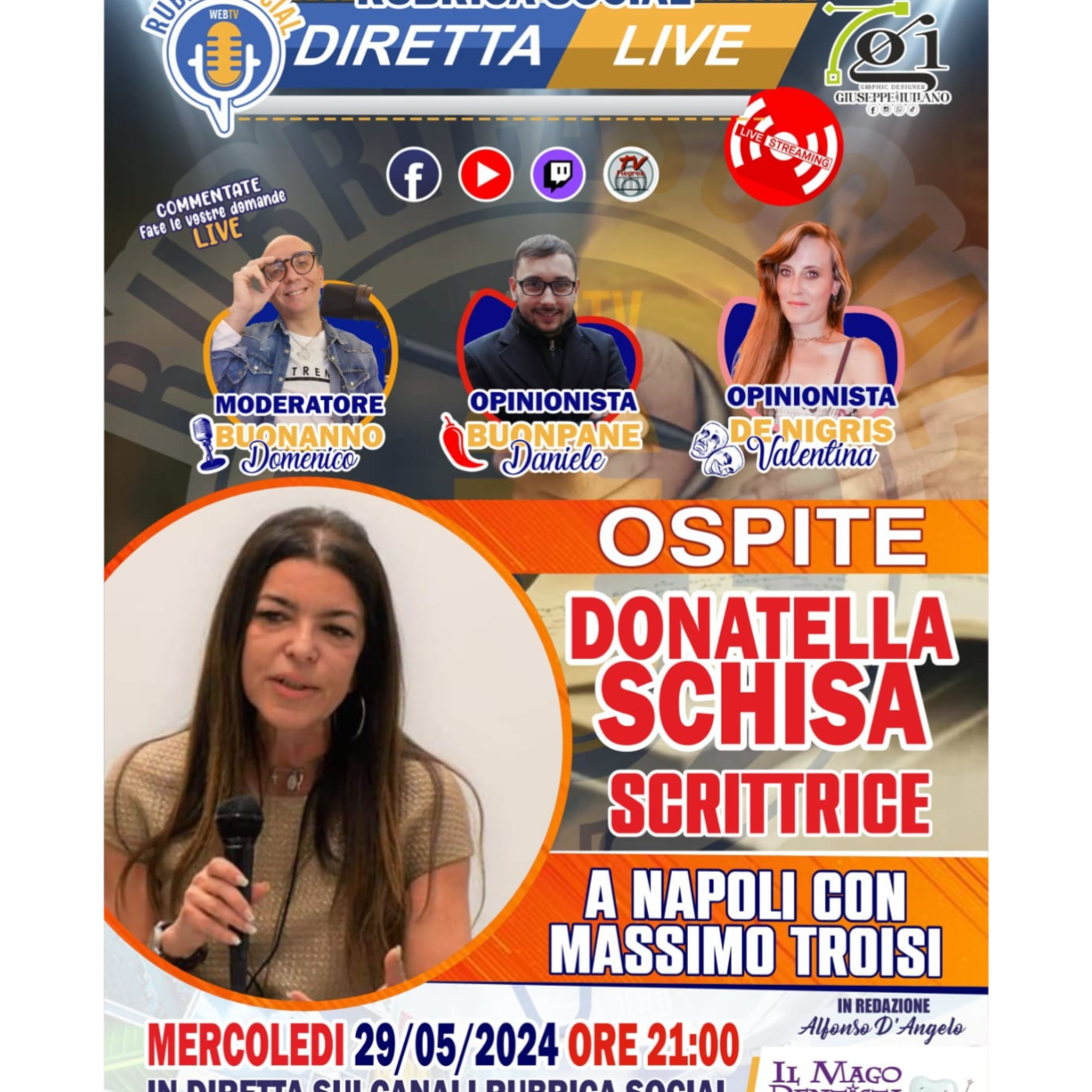 #RubricaSocial Diretta Live