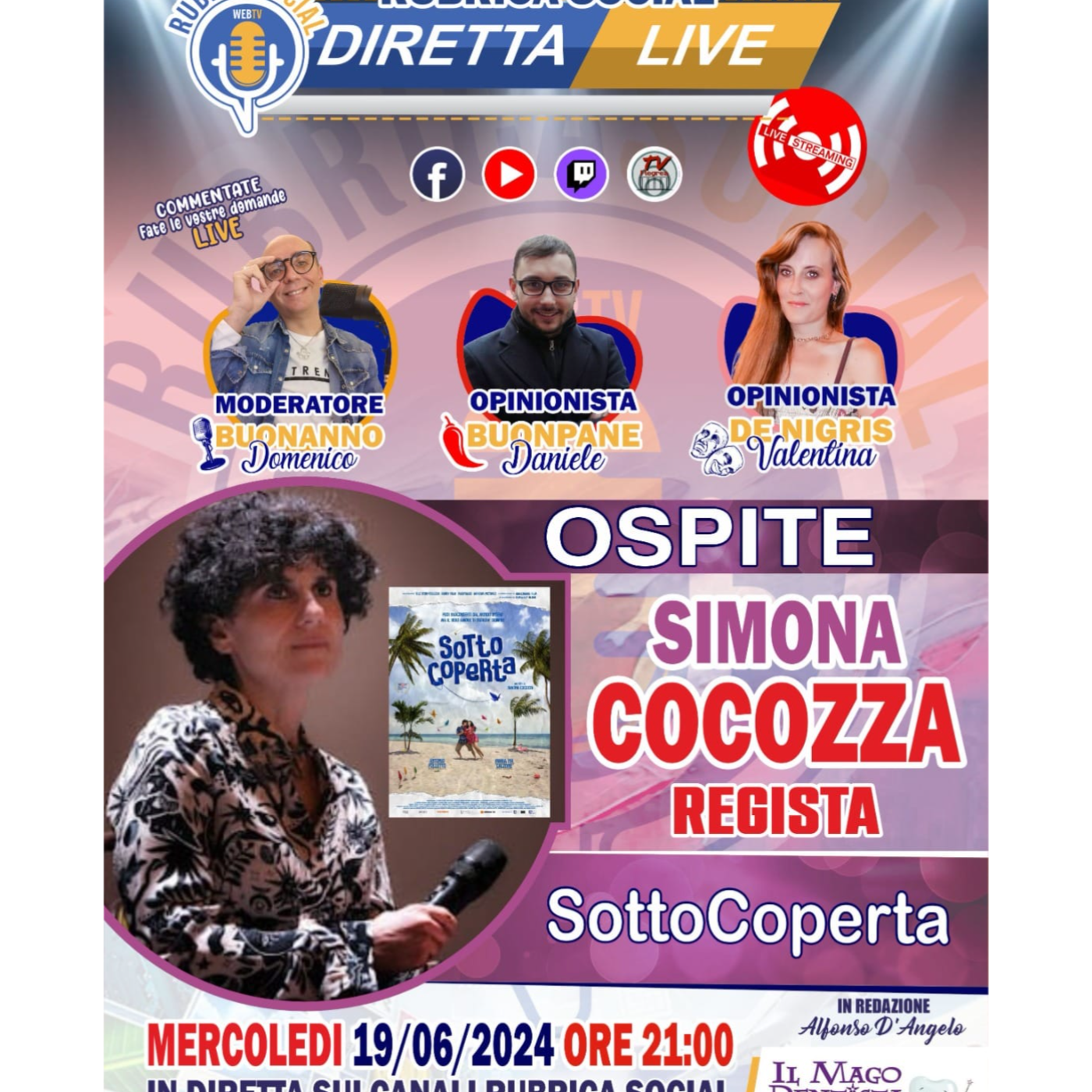 #RubricaSocial Diretta Live
