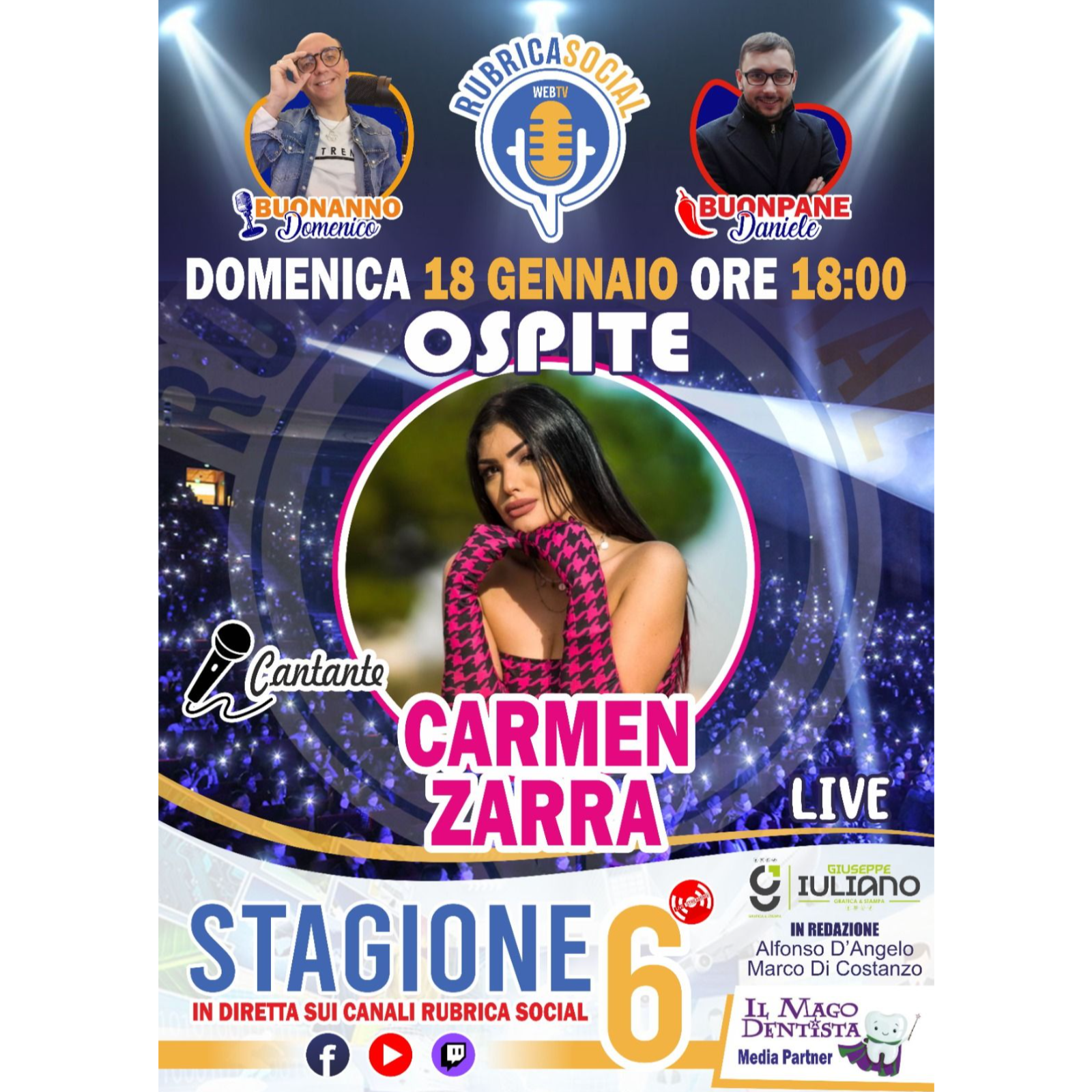 #RubricaSocial Diretta Live