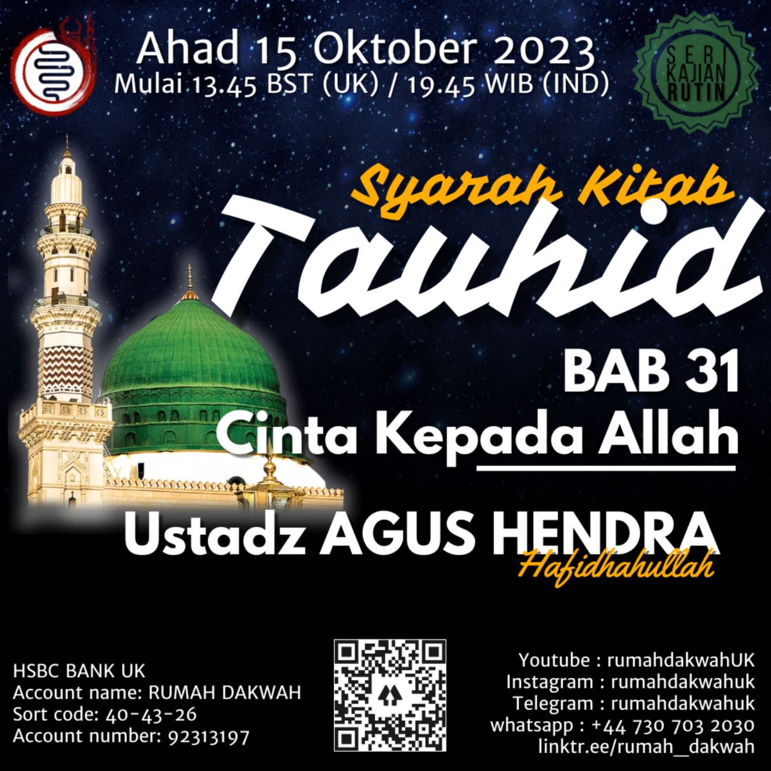 Syarah Kitab Tauhid Bab 31 - Cinta kepada Allah bag 2