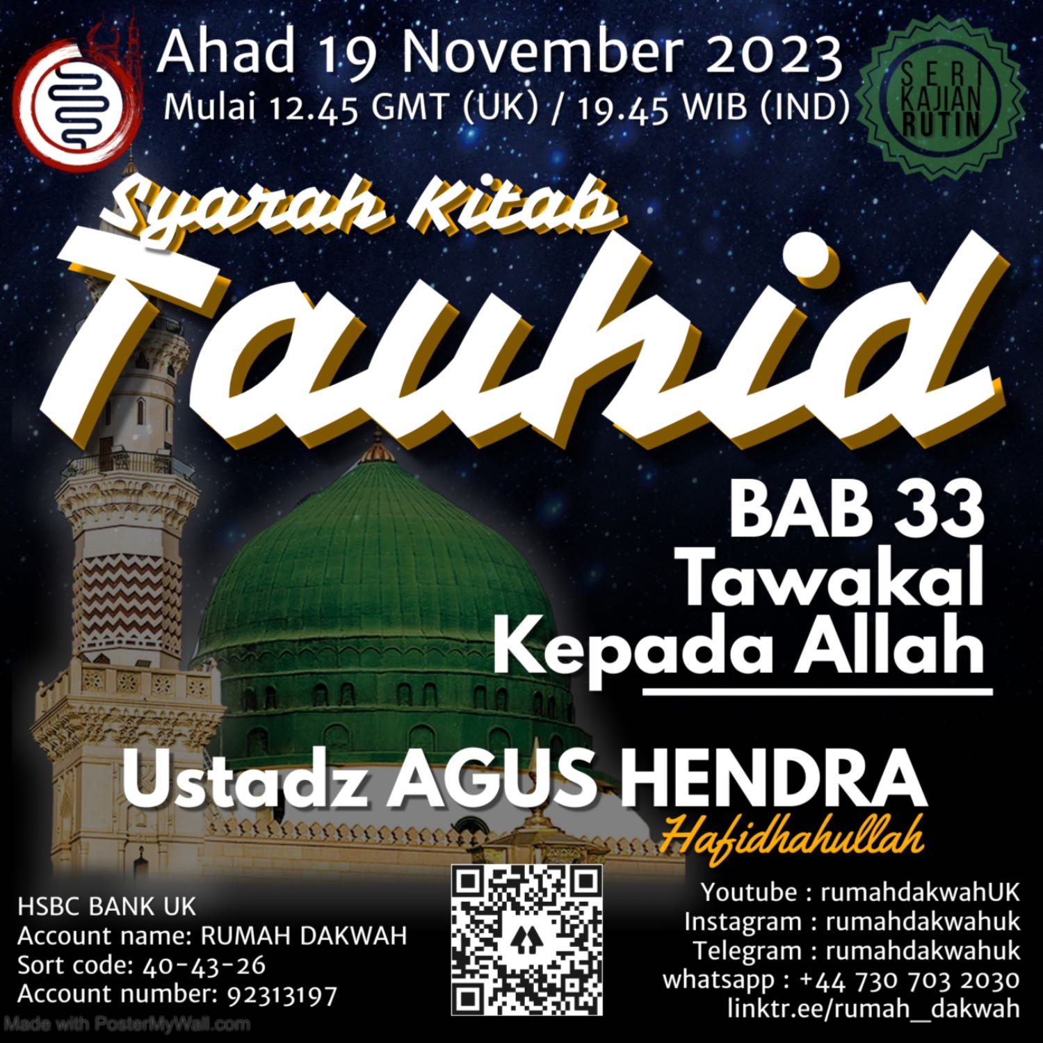 Syarah Kitab Tauhid - Tawakkal kepada Allah