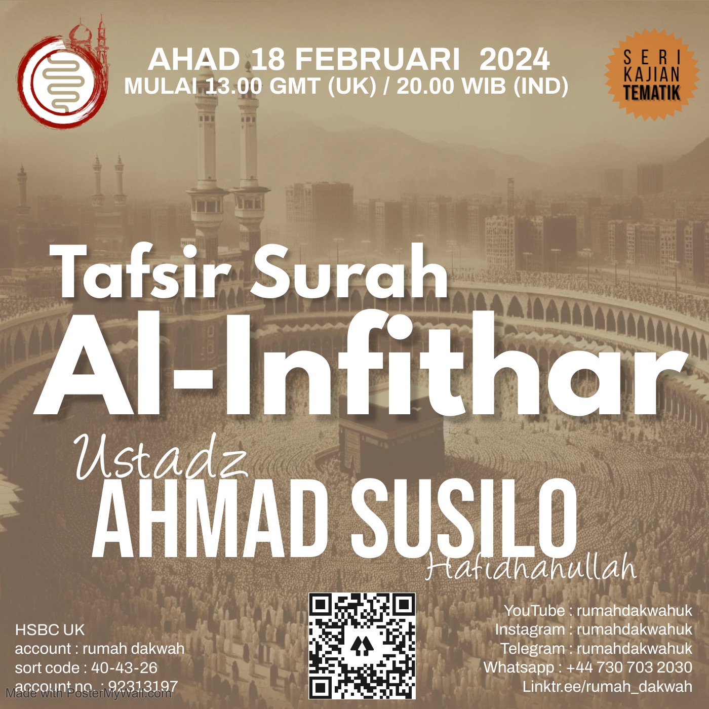 Ustadz Ahmad Susilo | Tafsir Surah Al Infithar