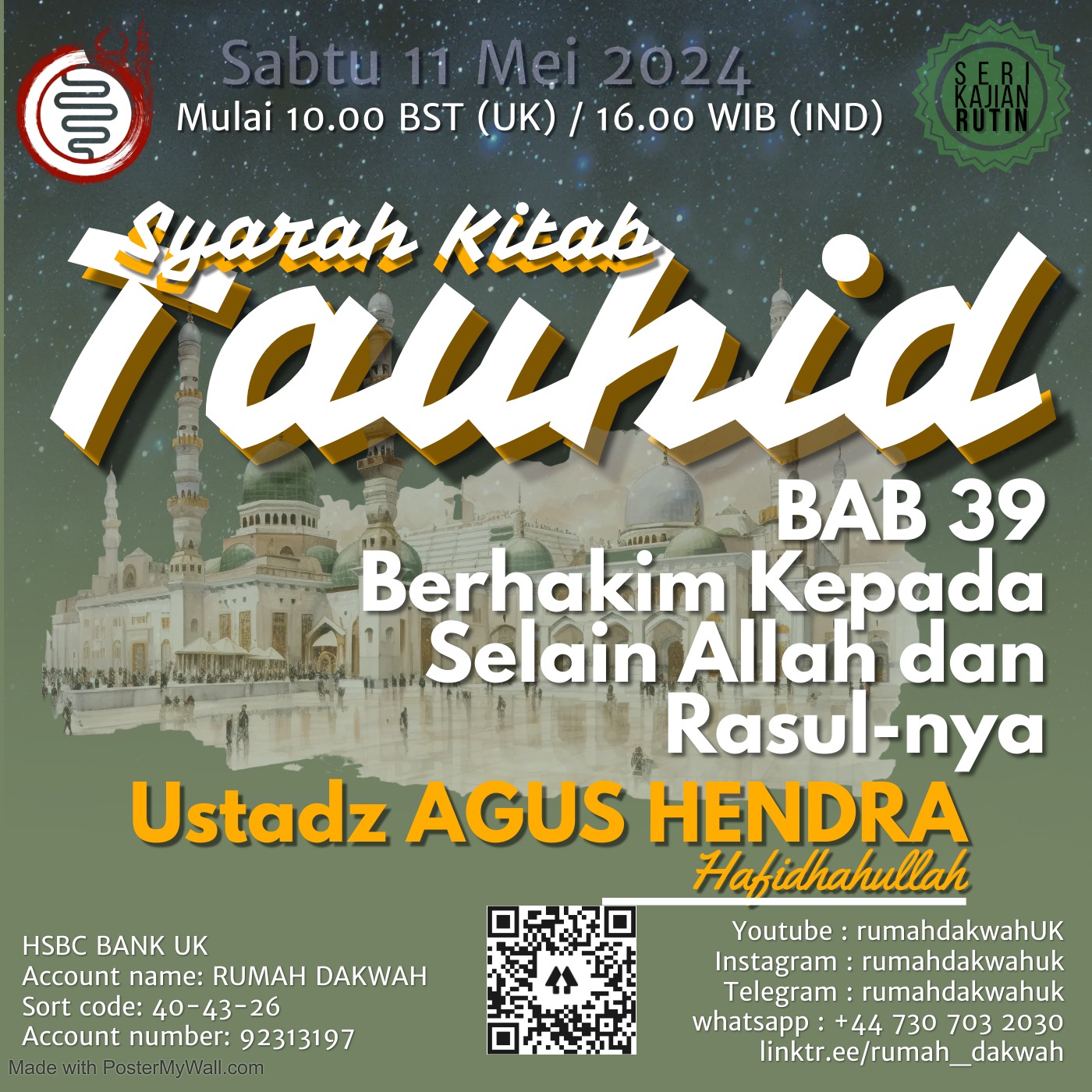 Syarah Kitab Tauhid, Bab 39 Berhakim Kepada Selain Allah dan Rasul-nya