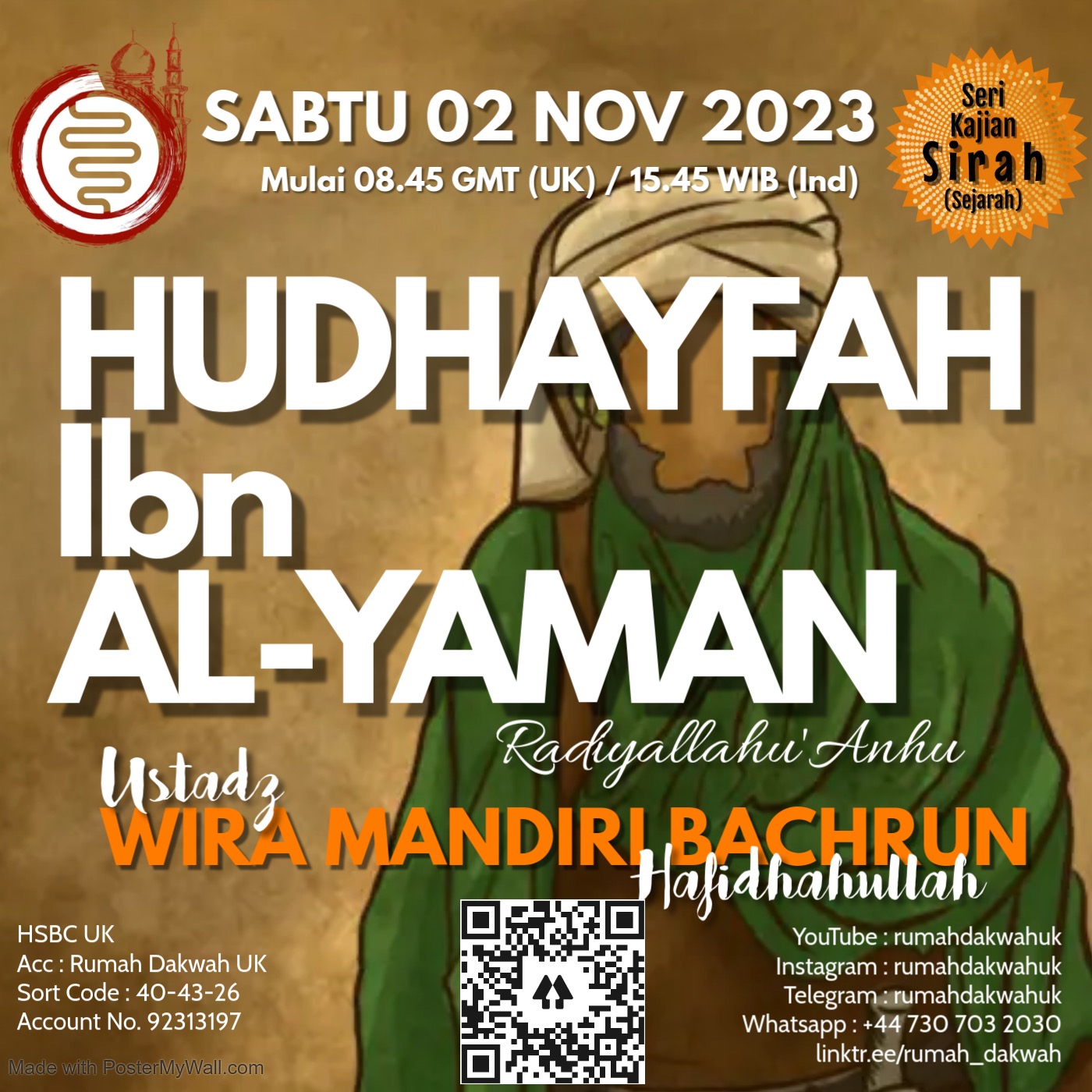 Ustadz Wira Mandiri Bachrun, Seerah Hudhayfah Ibn Al-Yaman رضي الله عنه 