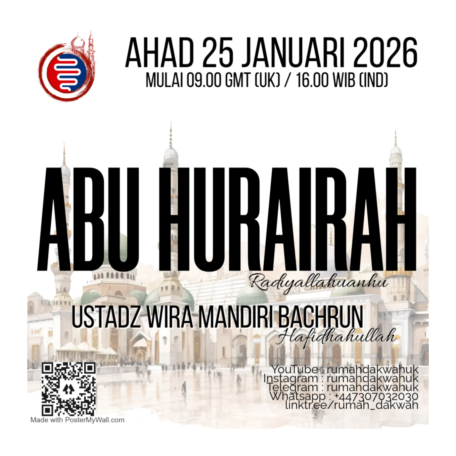 Ustadz Wira Mandiri Bachrun | Sirah | Abu Hurairah Radiyallahu Anhu