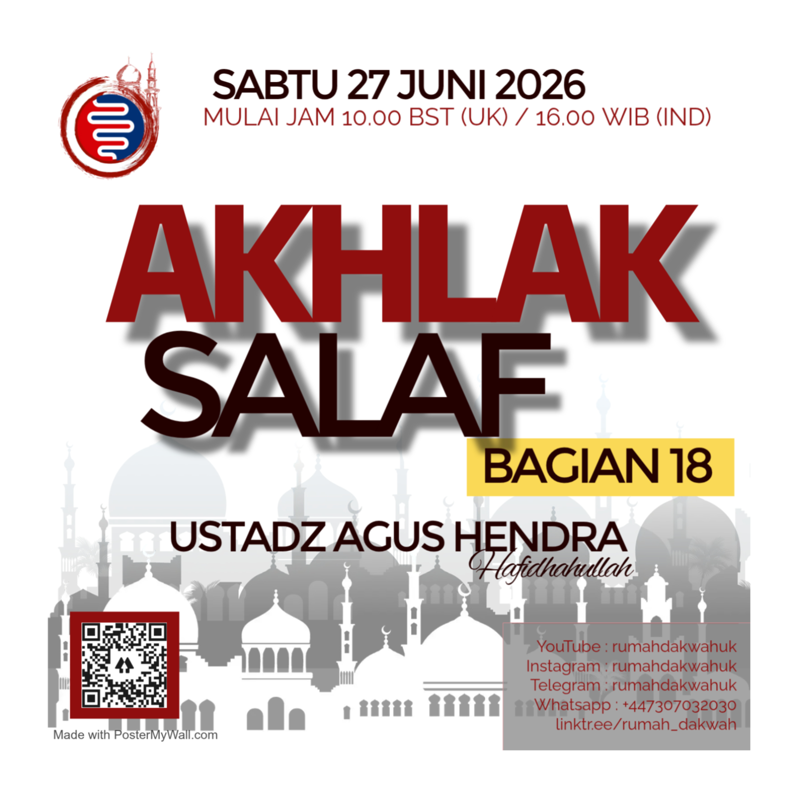 Ustadz Agus Hendra | Ensiklopedi Akhlak Salaf | Bagian 18 episode artwork
