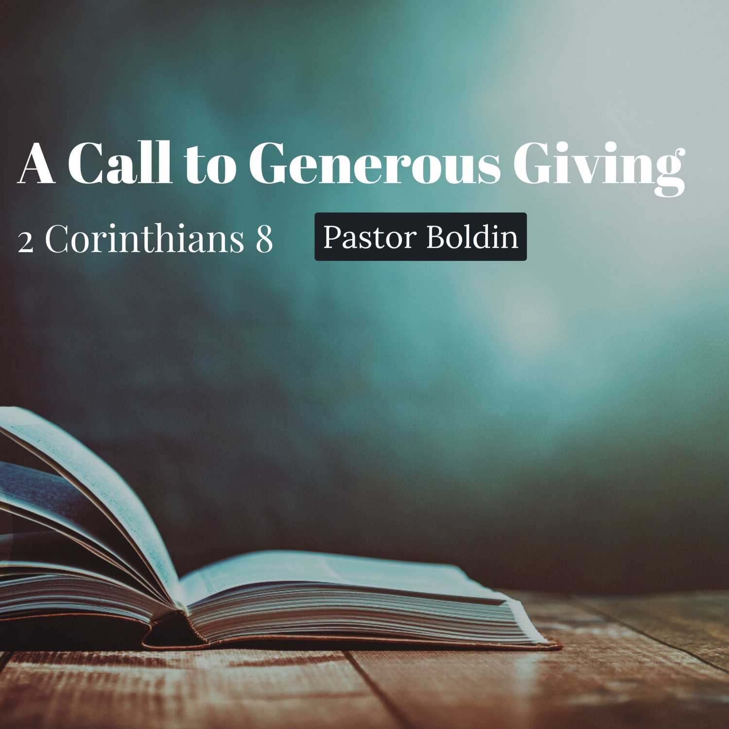 A Call To Generous Giving