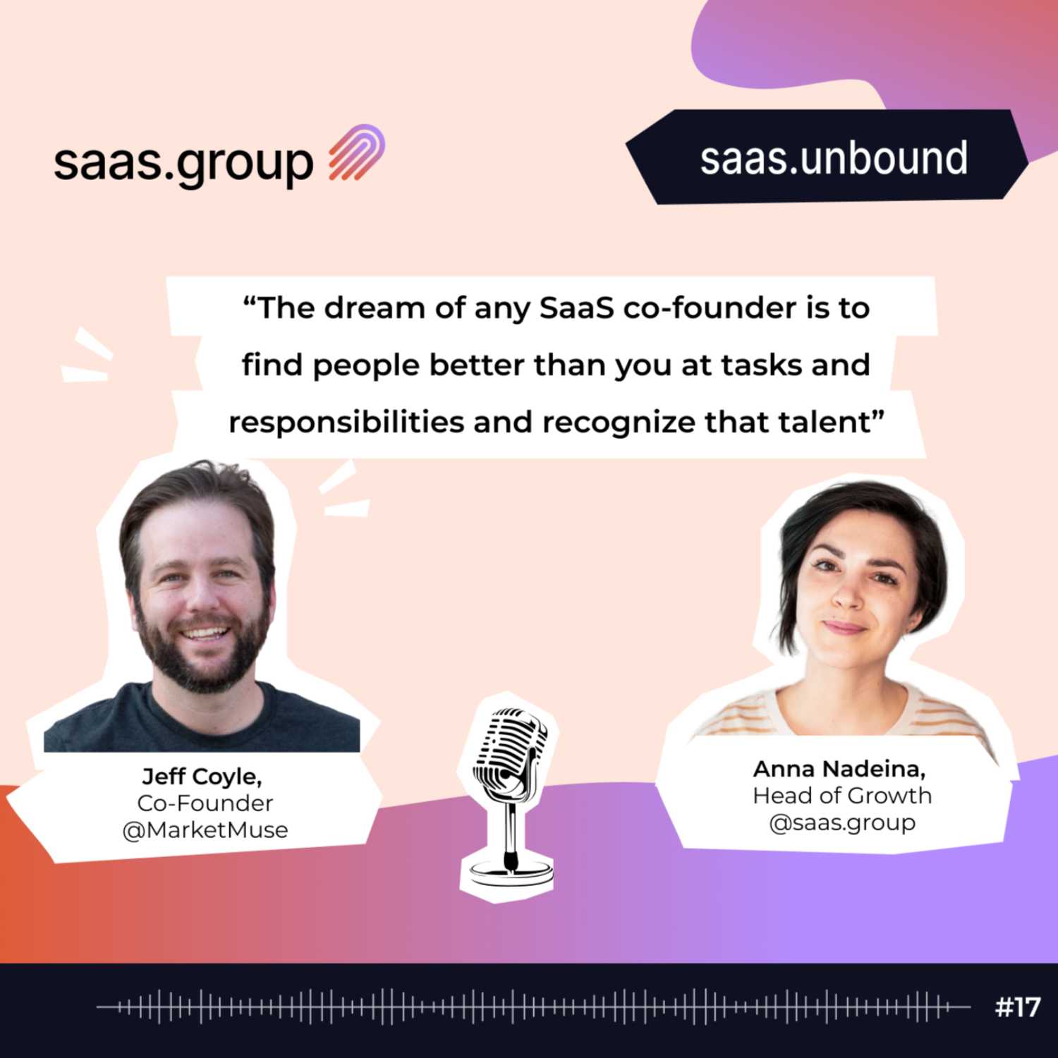Jeff Coyle @MarketMuse. Building a disruptive AI-powered SaaS for content creators episode artwork