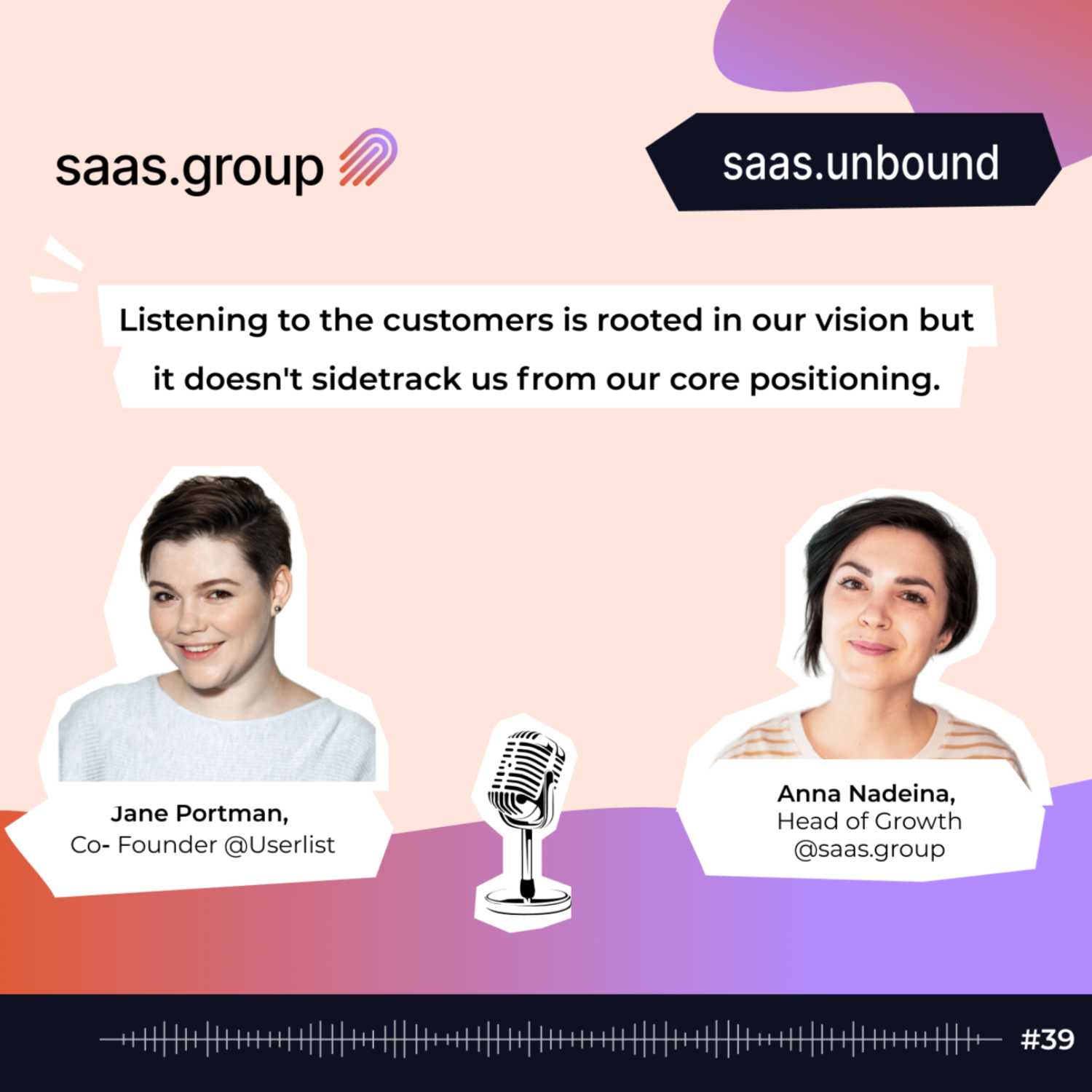 Jane Portman @Userlist. Core positioning for b2b SaaS episode artwork