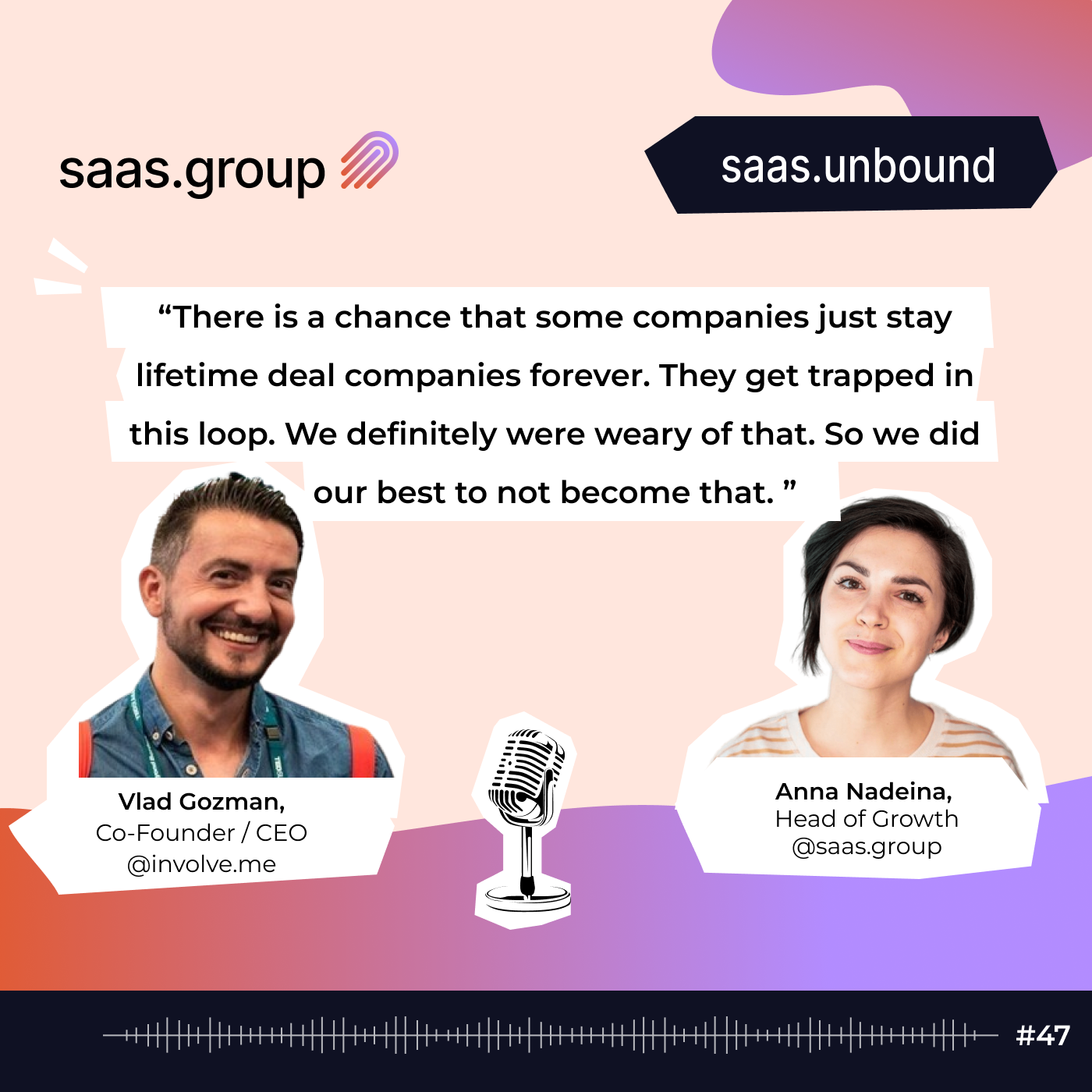Vlad Gozman @involve.me. Powering a no-code SaaS with AI to enhance customer engagement episode artwork