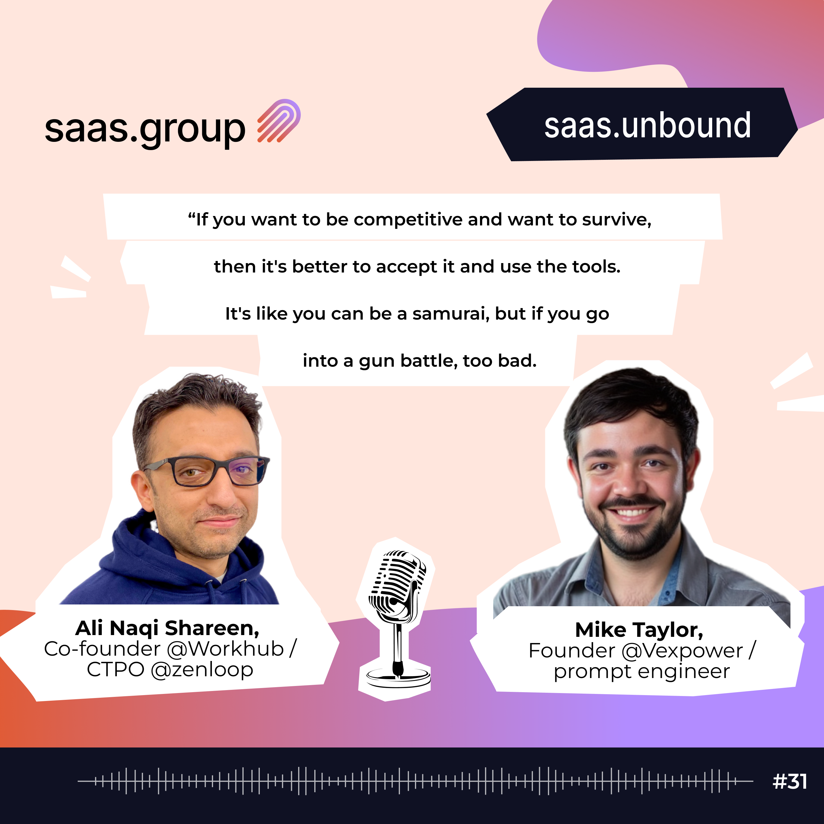 Turning SaaS customer feedback into content with AI with Mike Taylor and Ali Naqi Shareen episode artwork