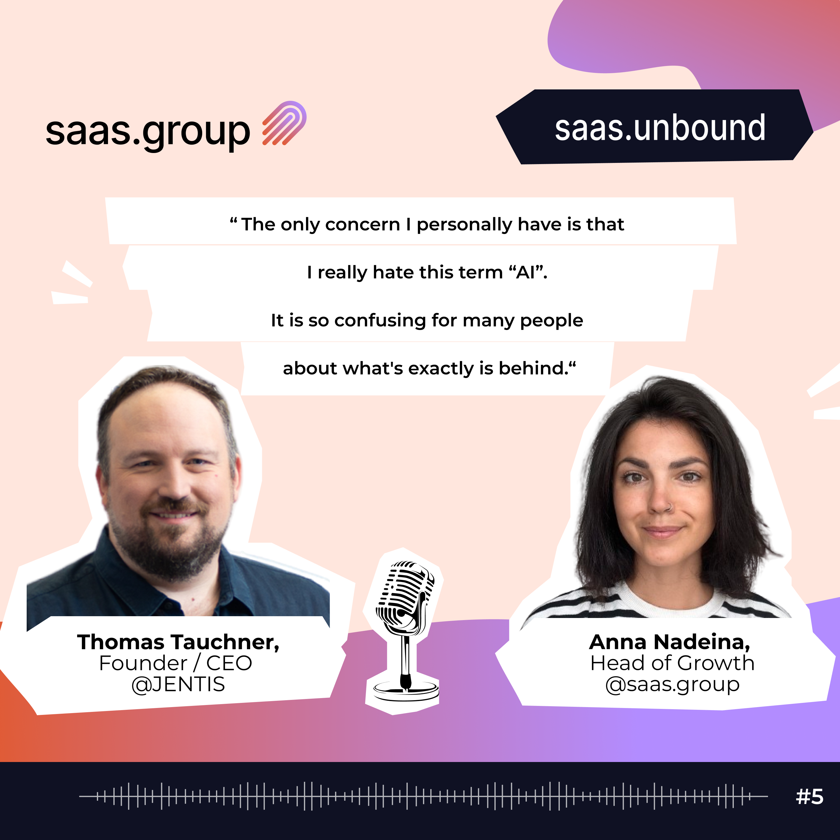 Creating true AI value in a privacy-first analytics world with Thomas Tauchner  @JENTIS ​ episode artwork