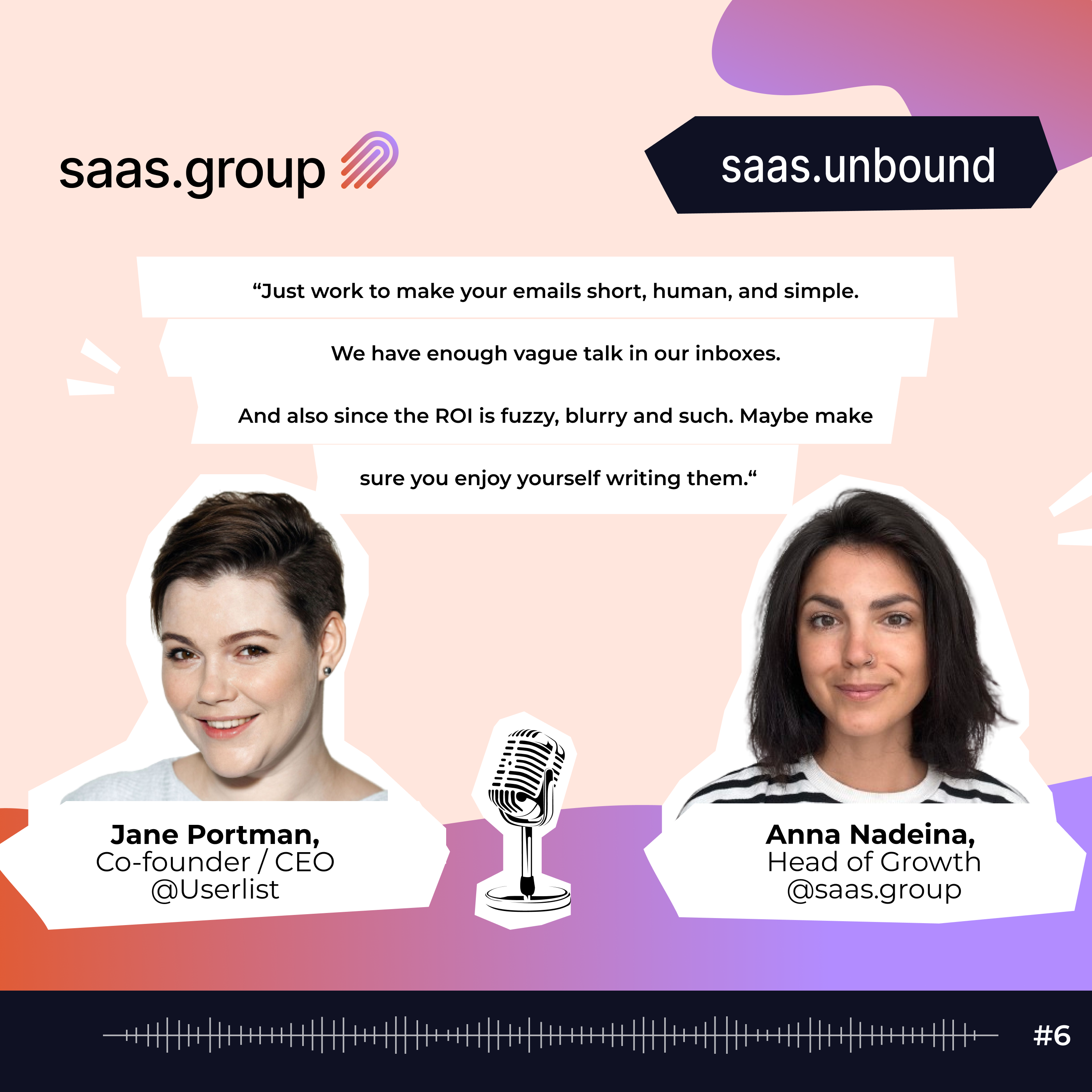 Email automation frameworks to make SaaS customers successful with Jane Portman @Userlist episode artwork