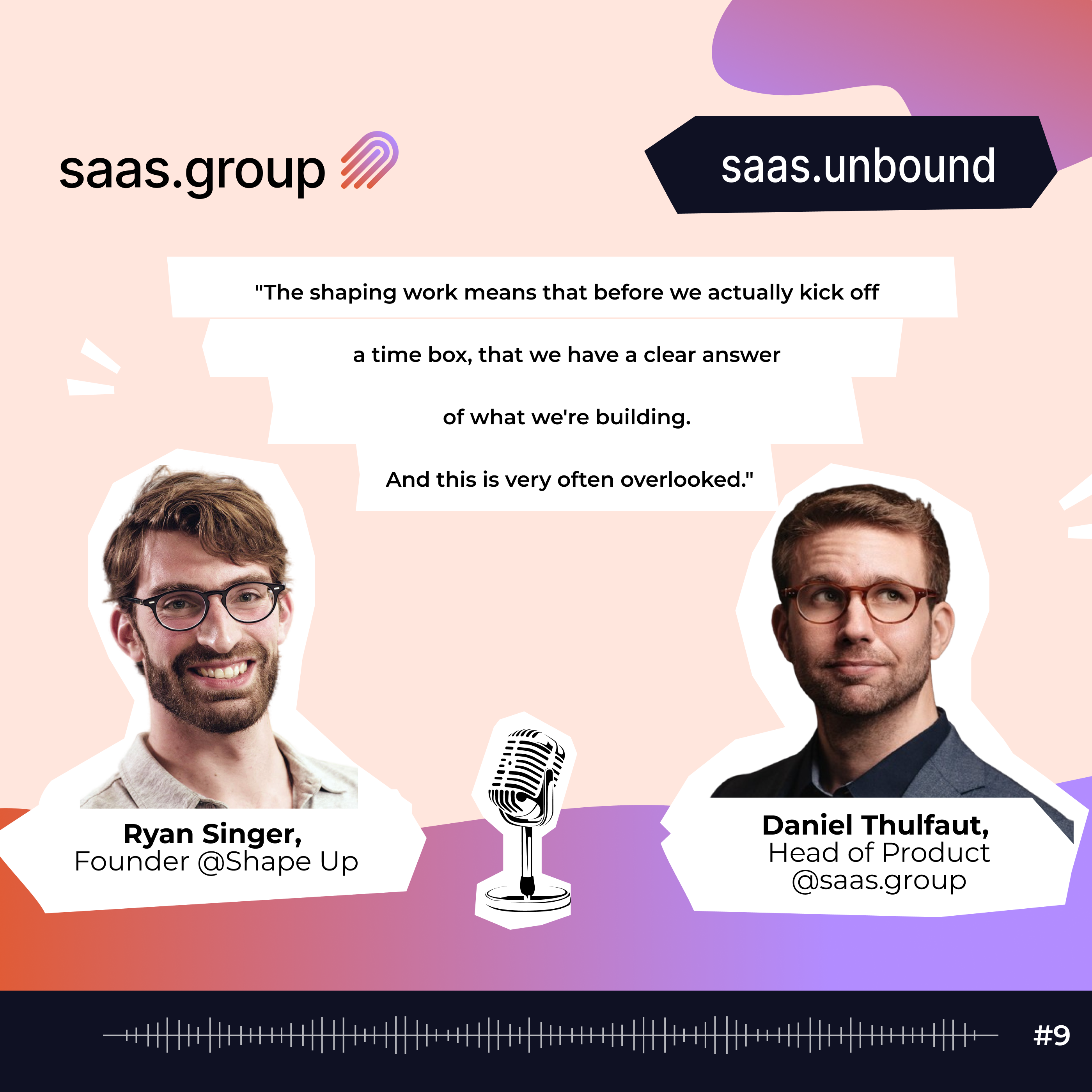 The art of shipping SaaS products free from endless cycles with Ryan Singer @Shape Up episode artwork
