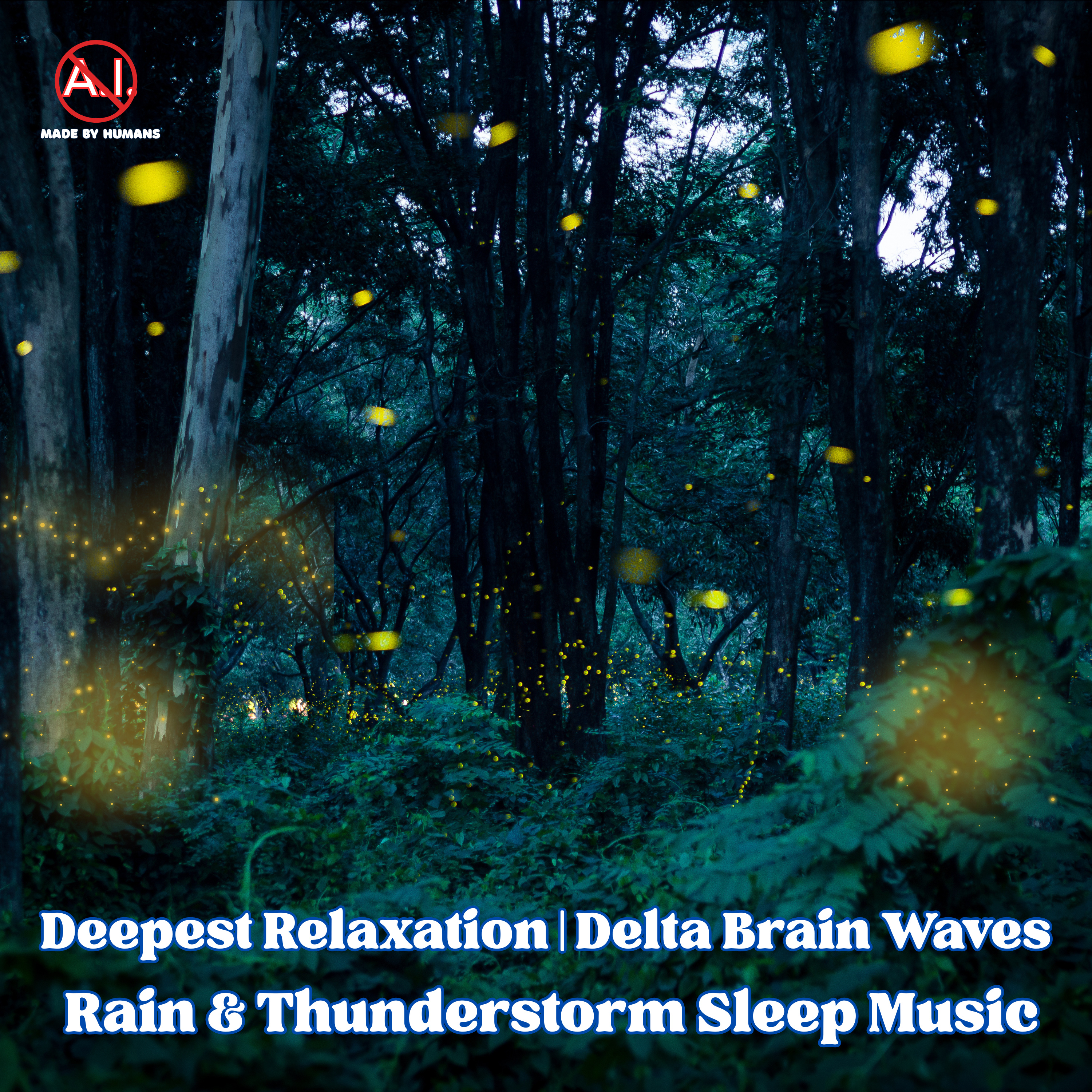 1 Hr Deepest Relaxation Sleep Meditation Music | 4 Hz Delta Brain Waves Binaural Beats | Rain Sounds, Thunderstorms, Black Screen
