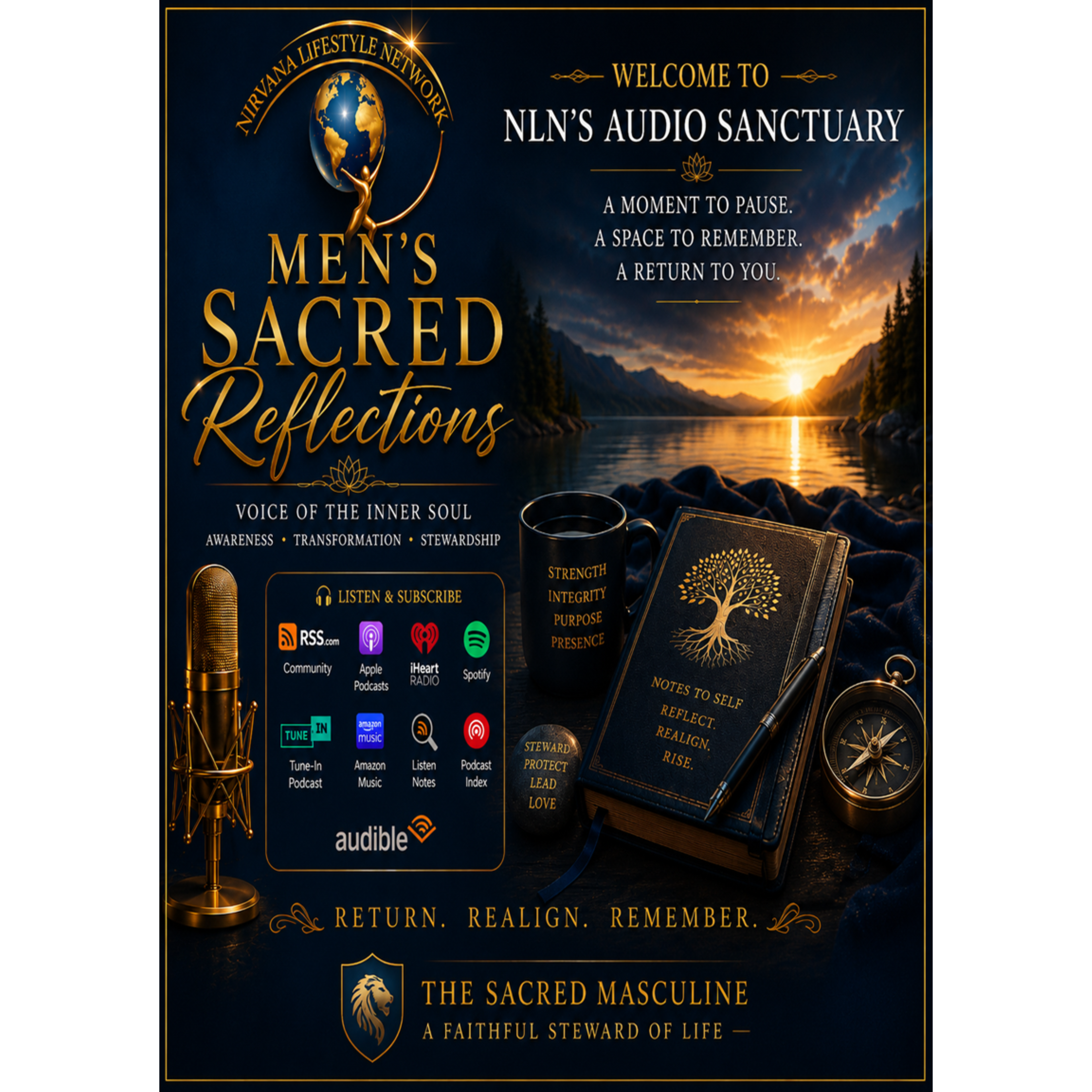 The Sacred Masculine Sanctuary™ - A Faithful Steward of Life - A Nirvana Lifestyle Network Podcast podcast artwork