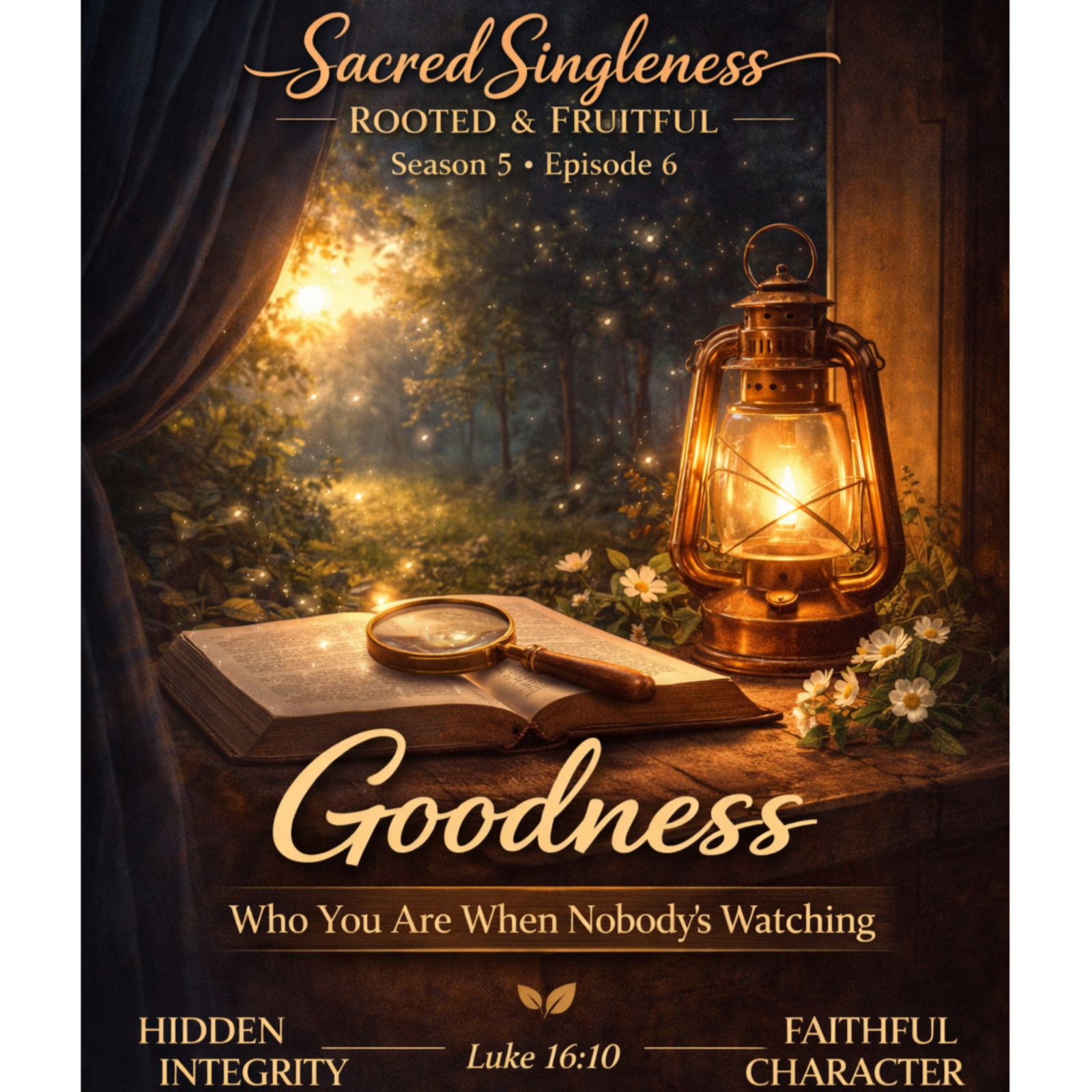 FRUITFUL AND ROOTED: Goodness: Who You Are When Nobody’s Watching