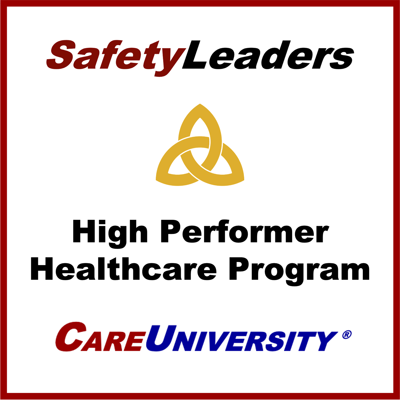 High Performer Safety Leaders at CareUniversity