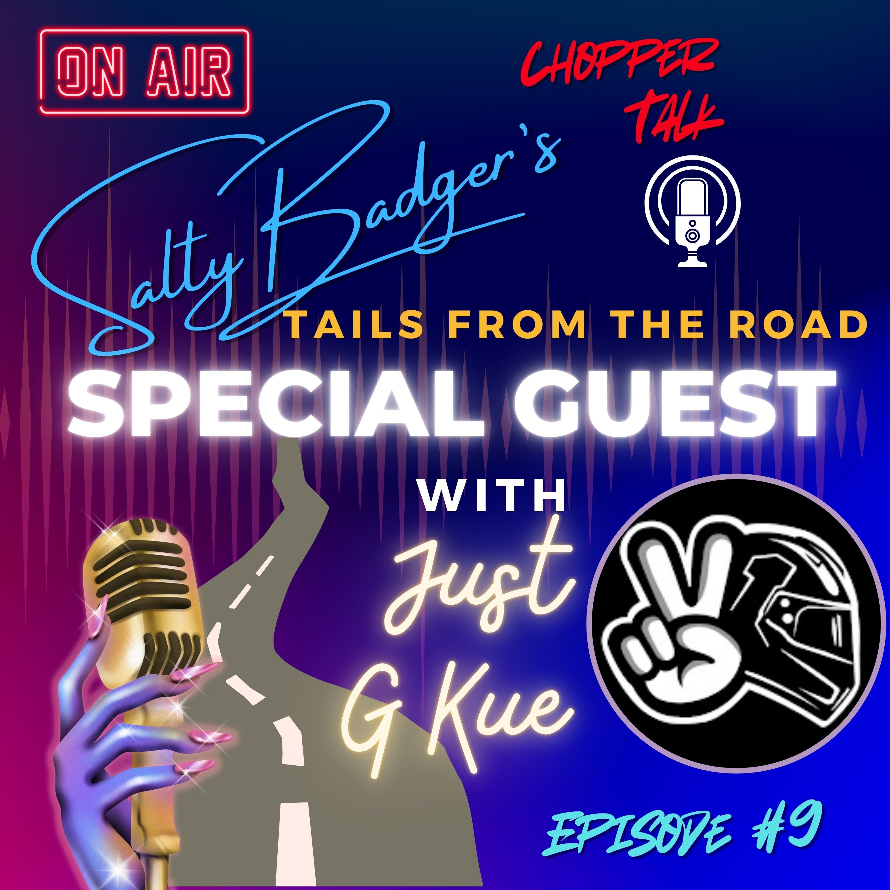 Salty Badgers Chopper Talk Tails from the Road Episode #9  @JustGKue #motorcycle  #live #podcast episode artwork